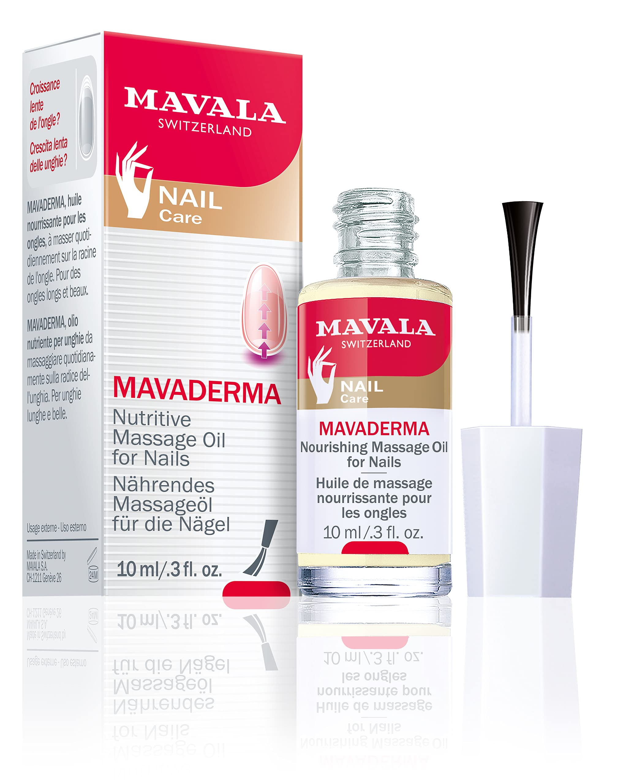 Mavala Mavaderma Nourishing Massage Oil for Nails, Nail Care, Nail Hardener, Cuticle Oil Nail Growth, Moisturizing & Healing Tre