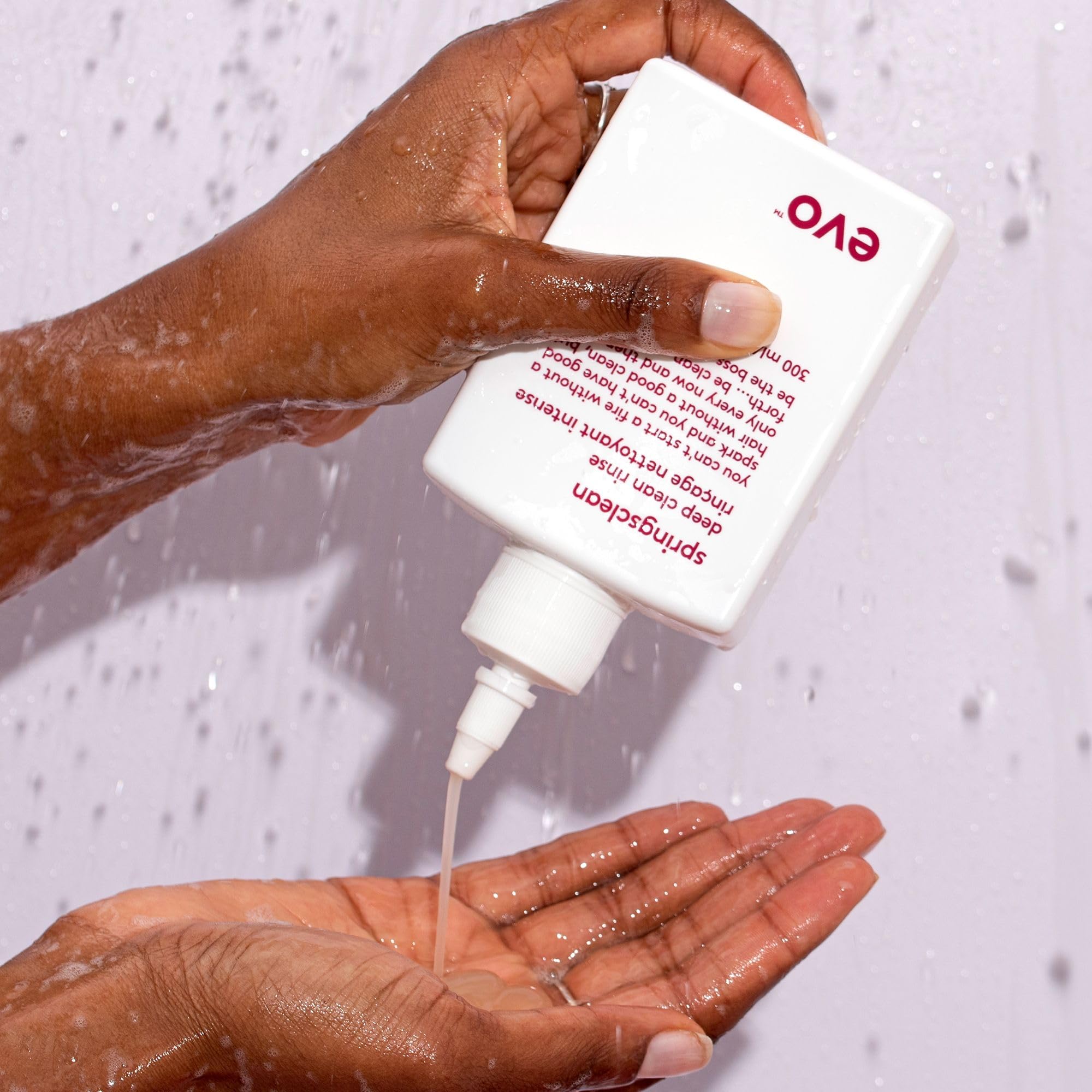 EVO Springsclean Shampoo - Deep Cleansing & Gentle Moisturizing - For Natural Shiny Soft Curly & Wavy Hair - Travel Size, 30ml /