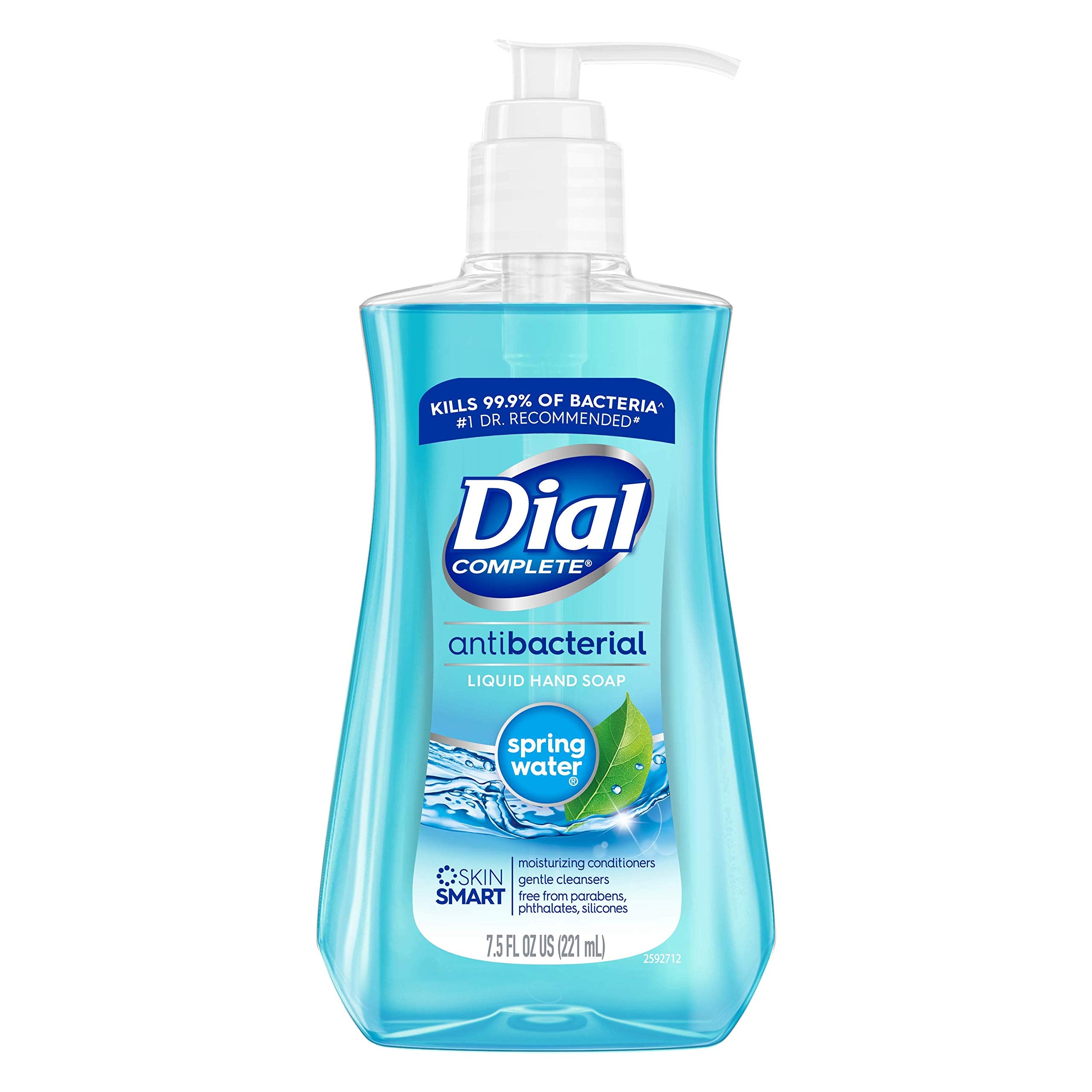Dial Complete Antibacterial Liquid Hand Soap, Spring Water, 75 Fl Oz (Pack Of 1)