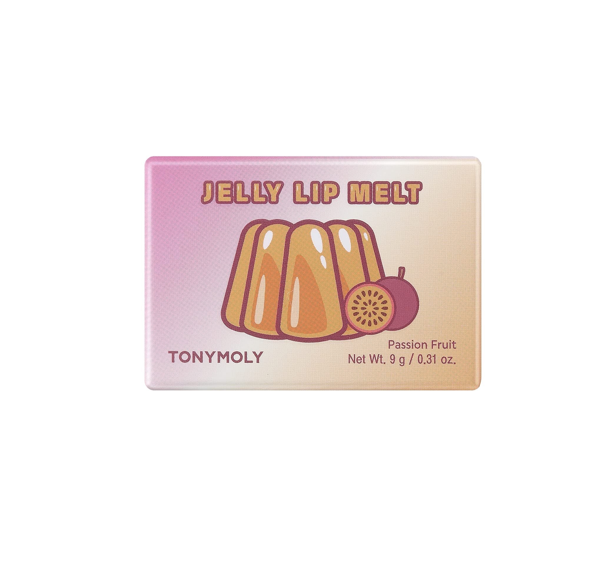TONYMOLY Jelly Lip Melt, Moisturizing, Hydrating & Nourishing Lip Balm Treatment, Passionfruit, 0.31 oz.