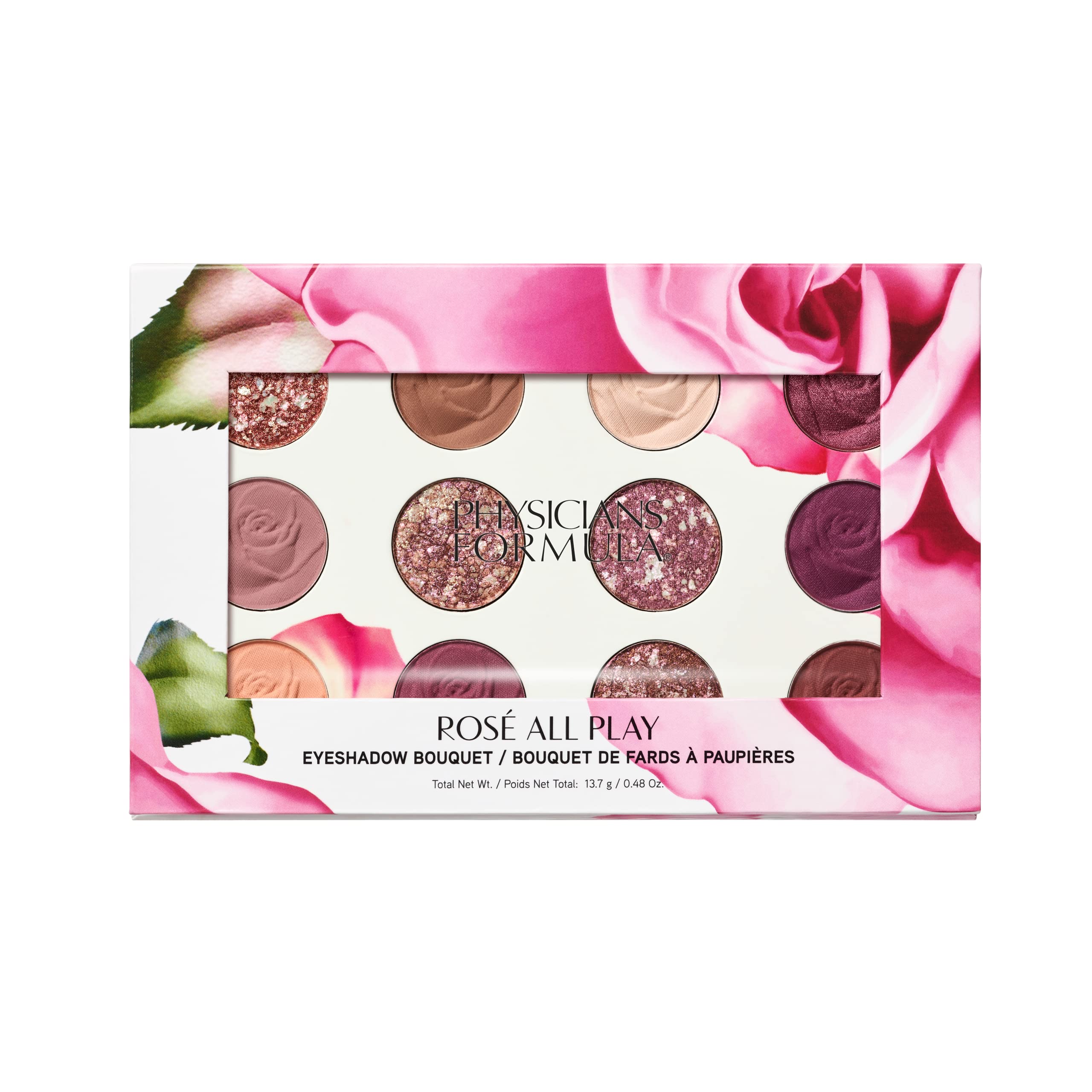 Physicians Formula Ros   All Play Eyeshadow Makeup Palette, Bouquet, 12 Pan Eye Make Up
