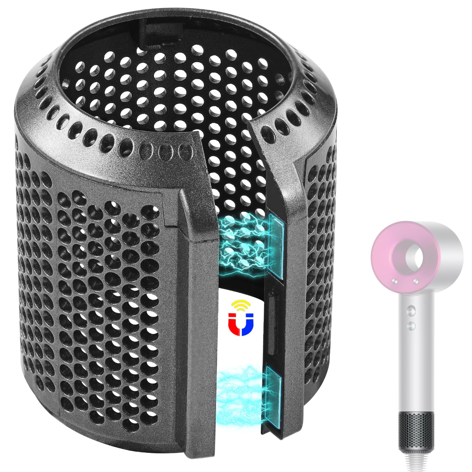 Magnetic Hair Dryer Filter Cover Replacement For Dyson Supersonic Hd01 Hd03 Hd08 Hd15 Hair Dryer Attachment, Hair Dryer Outer Fi