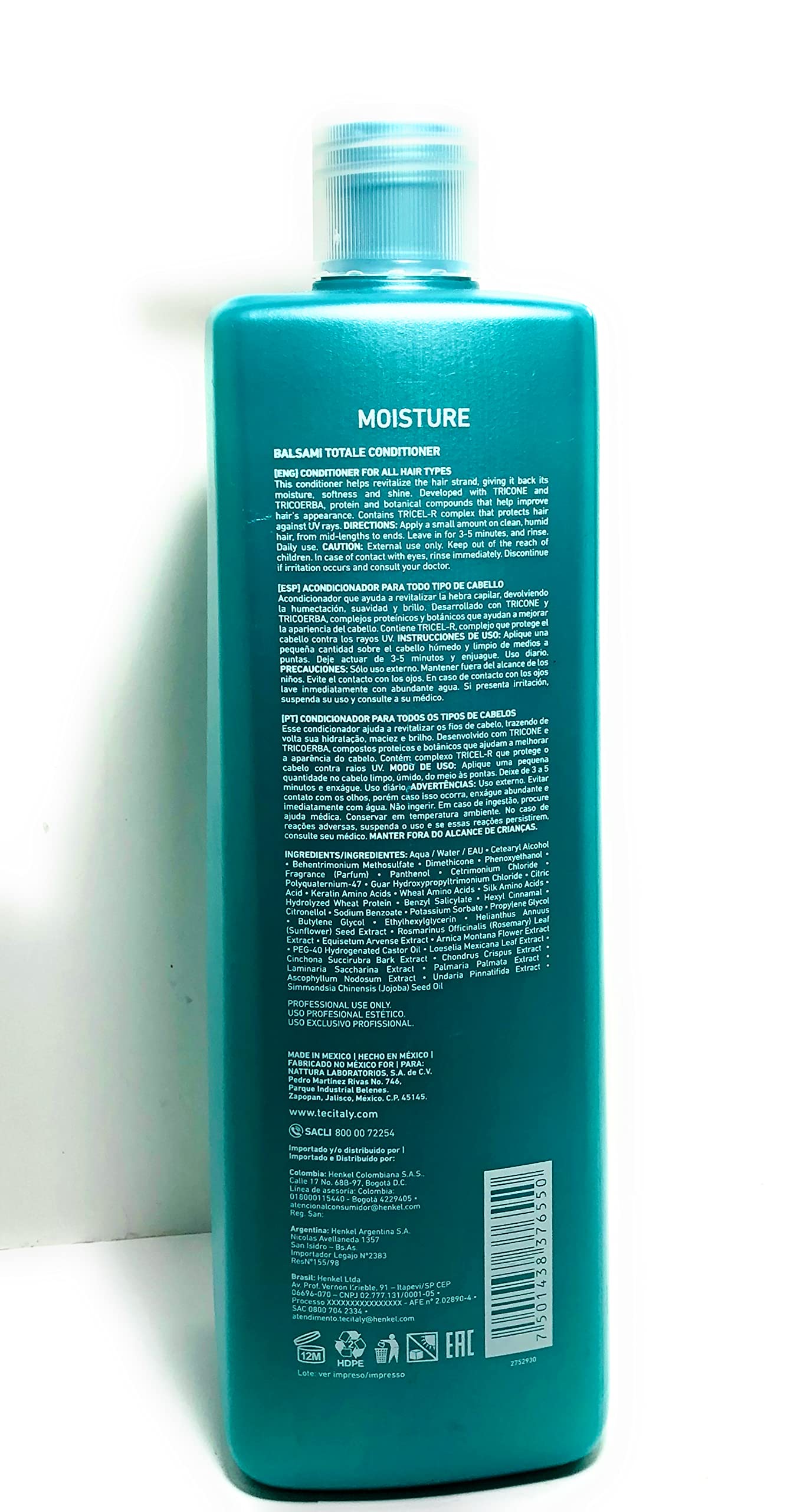 Tec Italy Balsami Totale Strong Conditioner for All Hair Types - 1 Liter