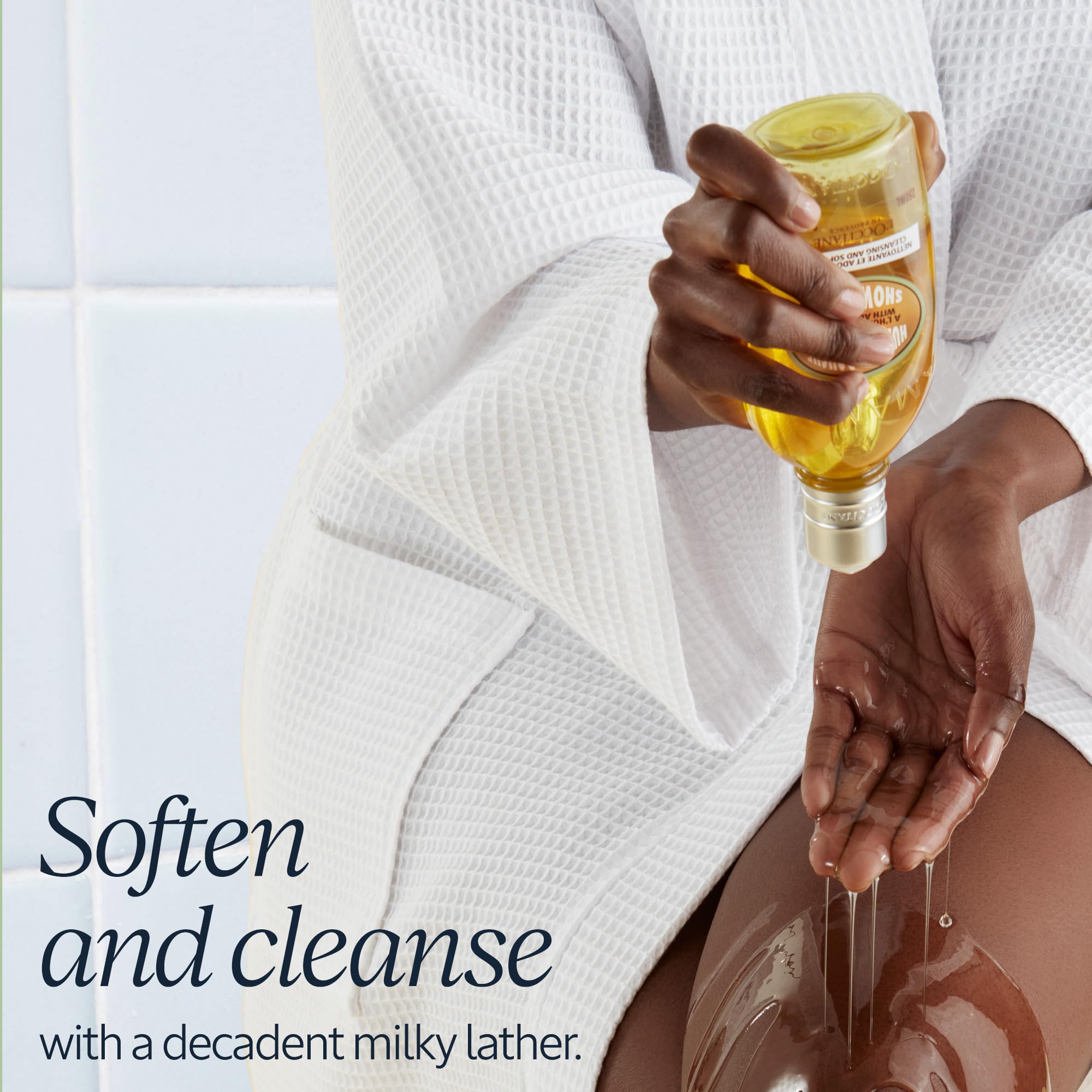L'Occitane Cleansing & Softening Almond Shower Oil: Oil-To-Milky Lather, Softer Skin, Smooth Skin, Cleanse Without Drying, With