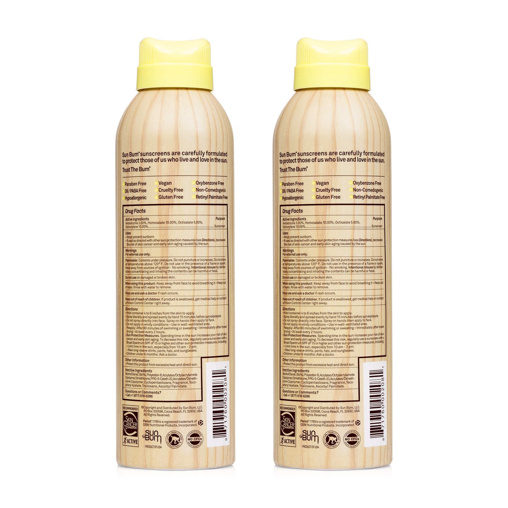 Sun Bum Sun Bum Original Spf 70 Sunscreen Spray Vegan And Reef Friendly (Octinoxate & Oxybenzone Free) Broad Spectrum Moisturizi