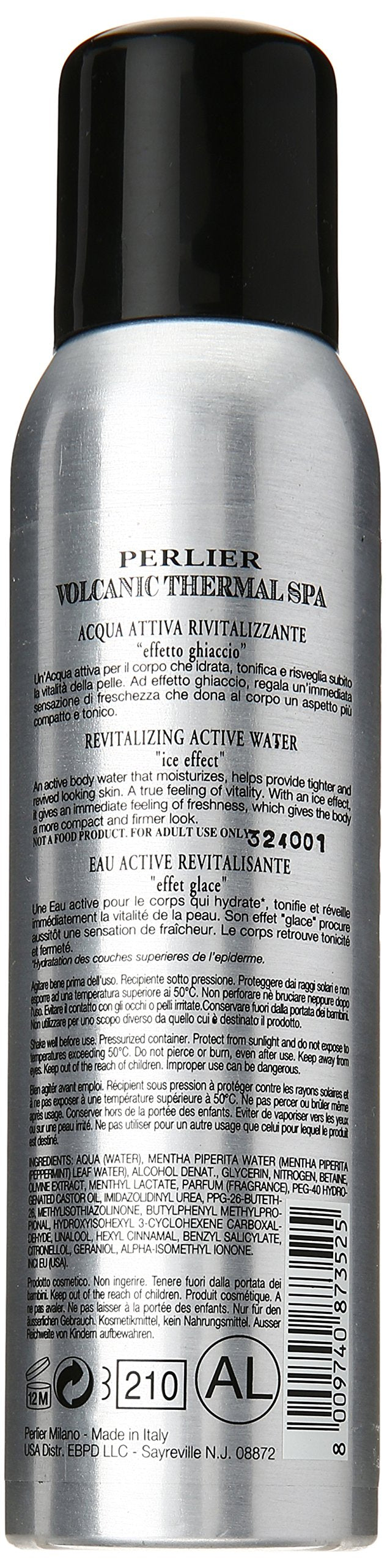 Perlier Volcanic Thermal Revitalizing Active Water, 5 Ounce