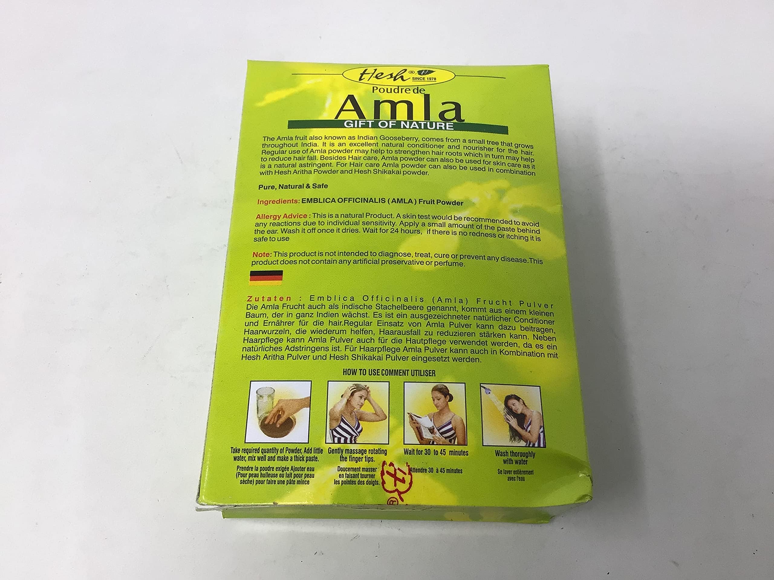 Hesh Pharma Amla Hair Powder 3.5Oz Powder