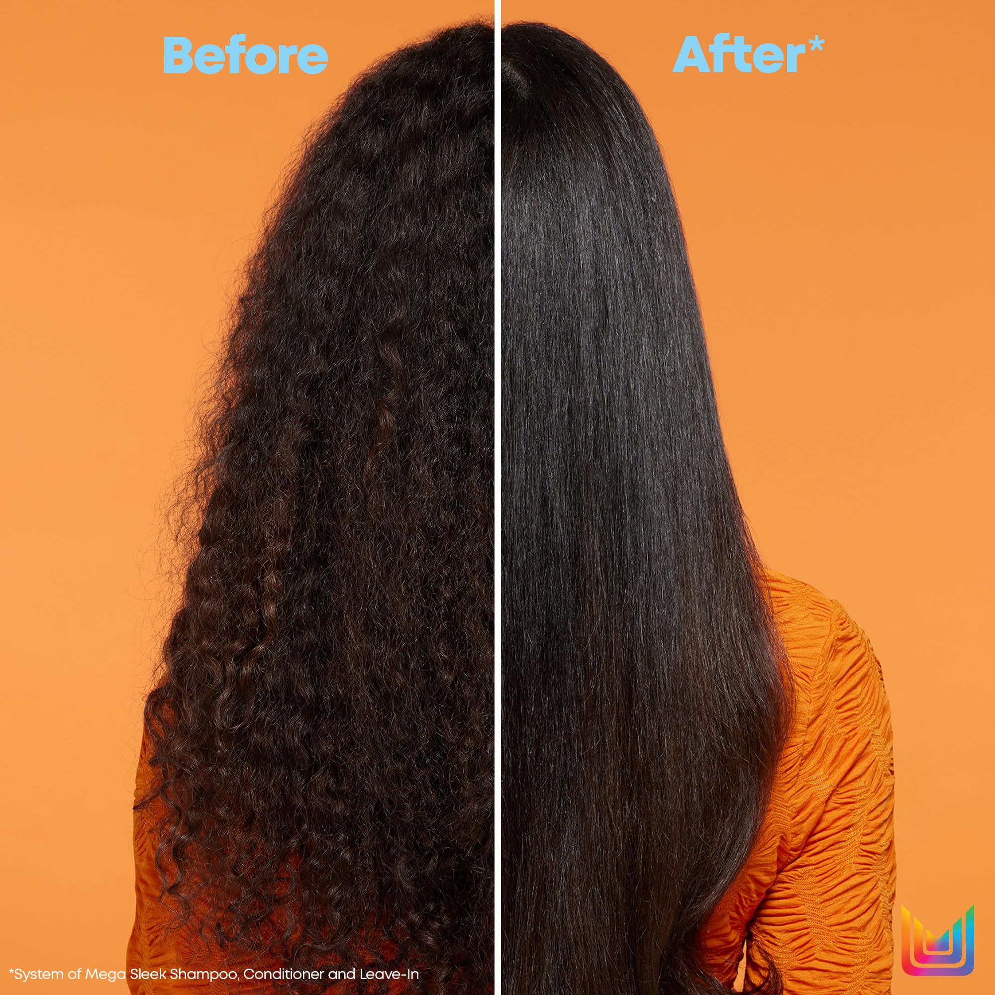Matrix Mega Sleek Iron Smoother Defrizzing Leave-In Spray - Heat Protectant, Lasting Smoothness, & Anti-Frizz, For All Hair Type