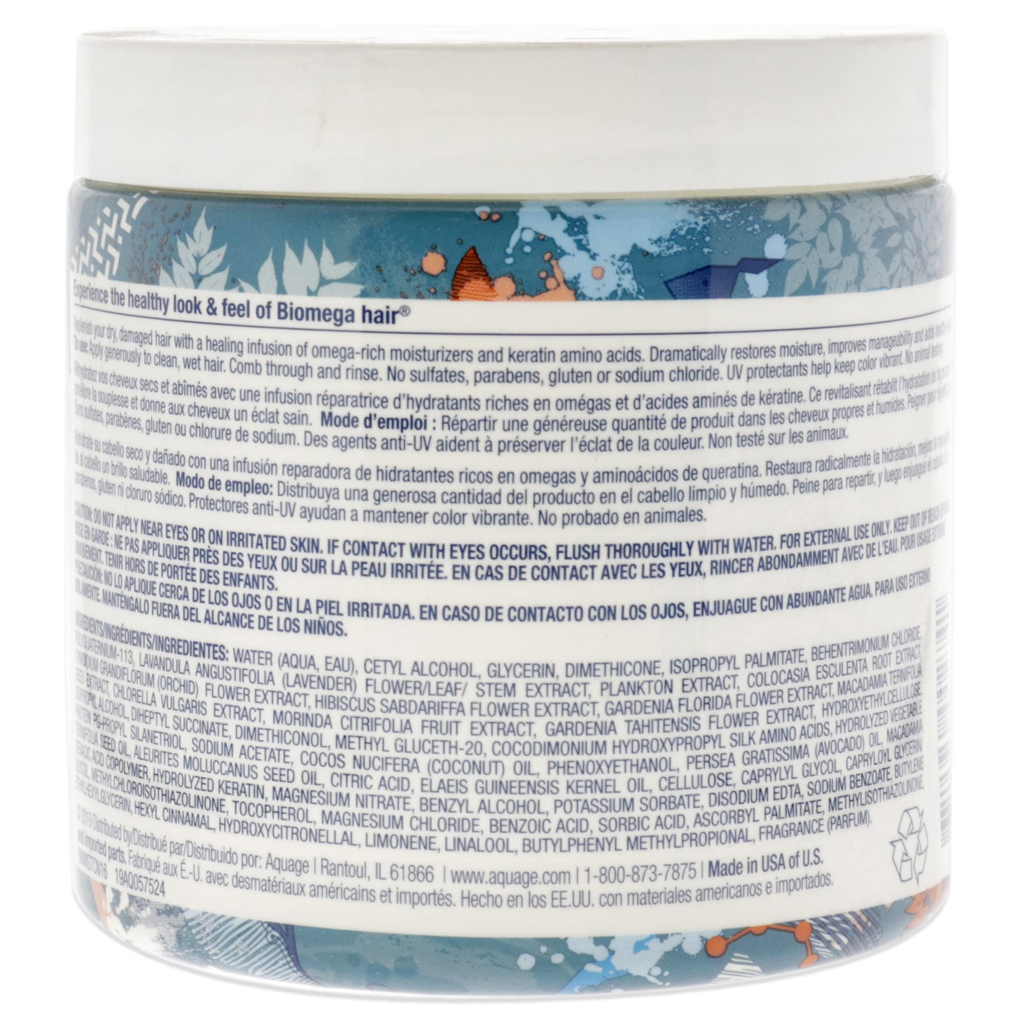 Biomega Moisture Conditioner, 16 Oz, Conditioner Infused With Hydrating Moisturizers And Keratin Amino Acids, Repairs Damage And