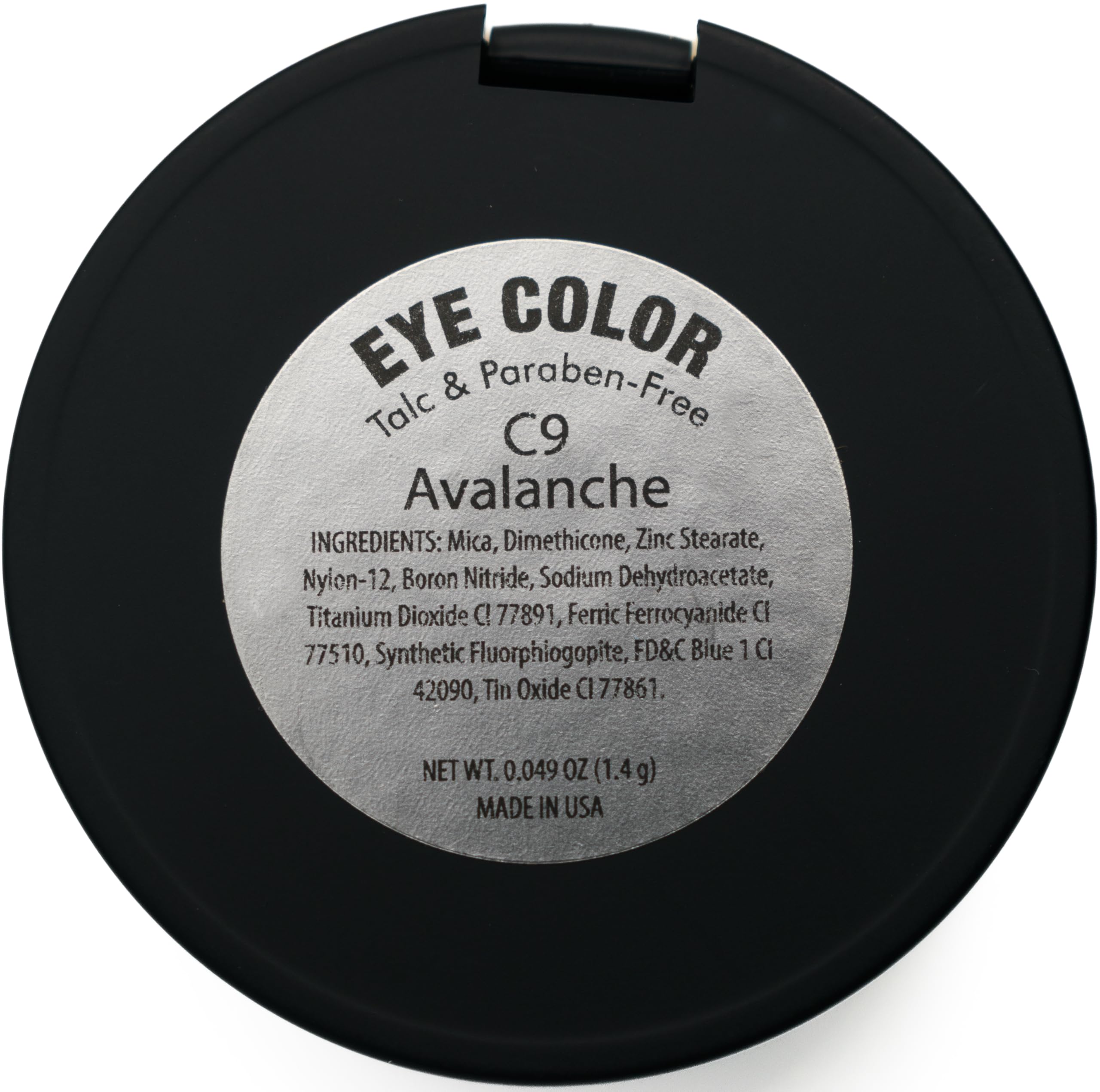 Pure Ziva Avalanche Medium Royal Blue Denim Metallic Shimmering Smokey Eye Pressed Powder Single Vegan Eyeshadow; Talc, Paraben