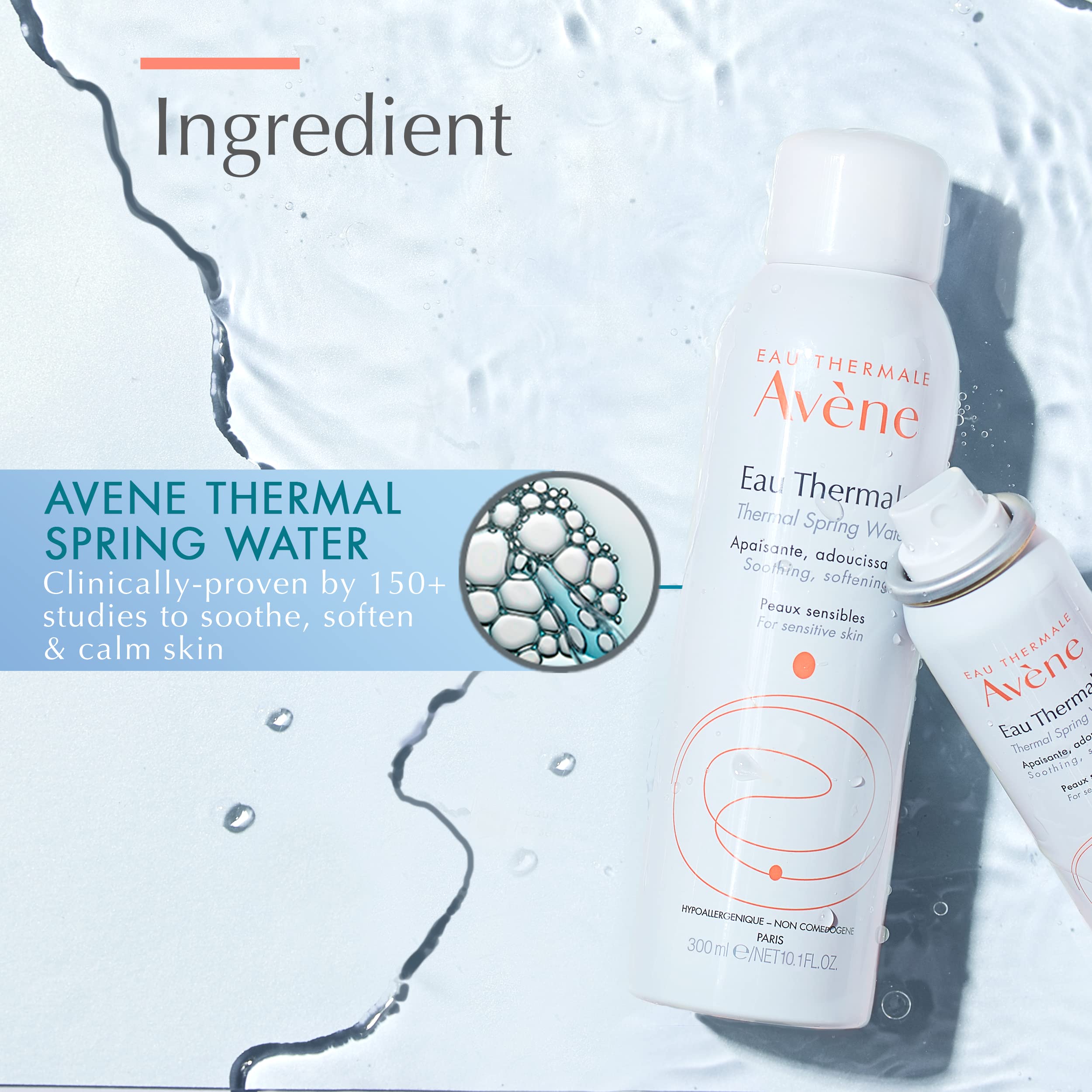 Eau Thermale Avne Thermal Spring Water, Soothing Calming Facial Mist Spray For Sensitive Skin - 10.1 Fl Oz (Pack Of 2)