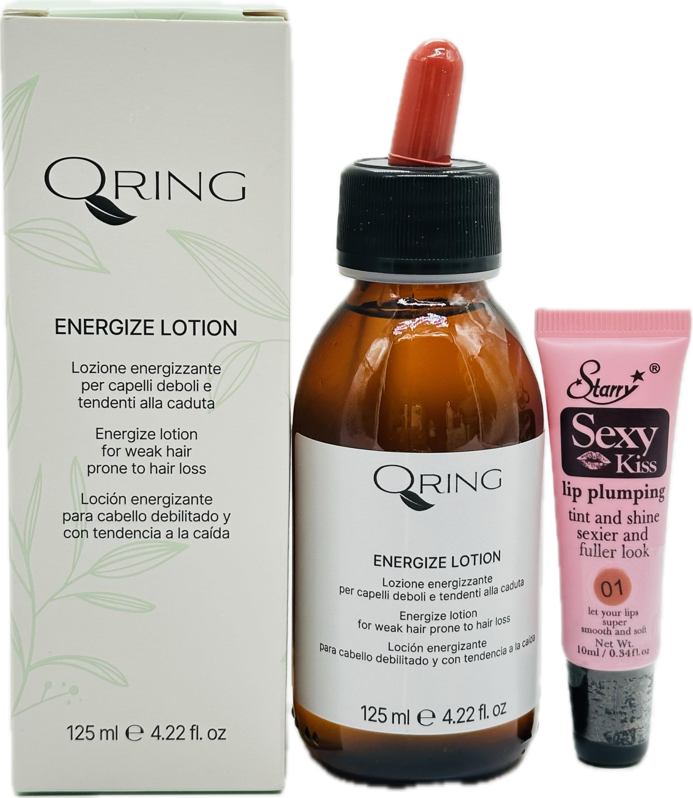 Qring Hair Enerigizing Lotion for Weak Hair 125ml/4.22 fl oz (Compared to Maxima Vigor Reinforce lotion)