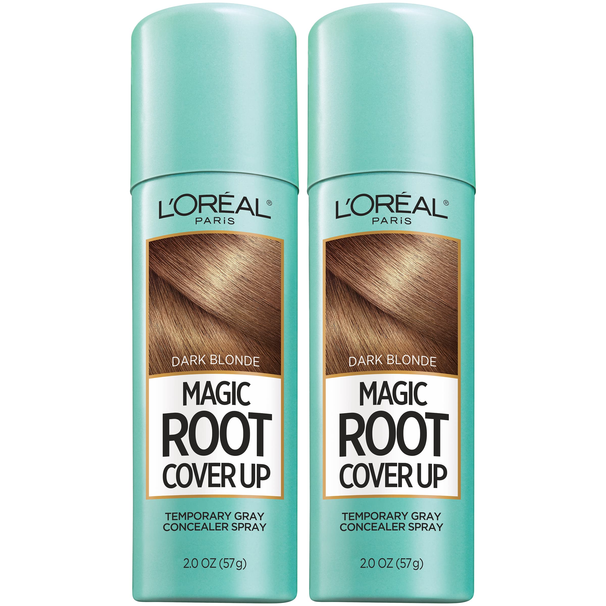 L'Oreal Paris Root Cover Up Temporary Gray Concealer Spray, Hair Color Spray with Filling & Thickening Coverage, Dark Blonde, Pa