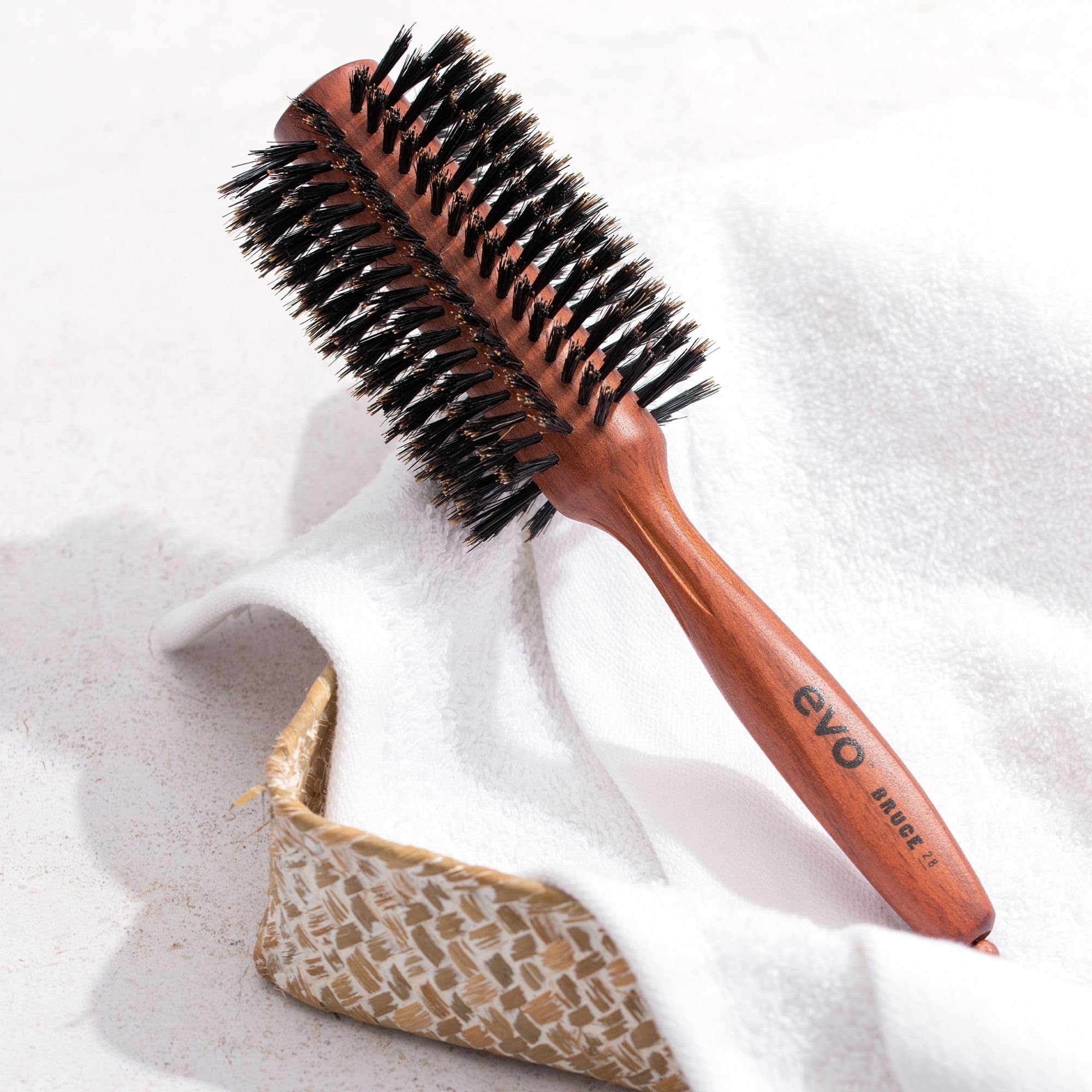 EVO Bruce Natural Bristle Radial Brush, 28