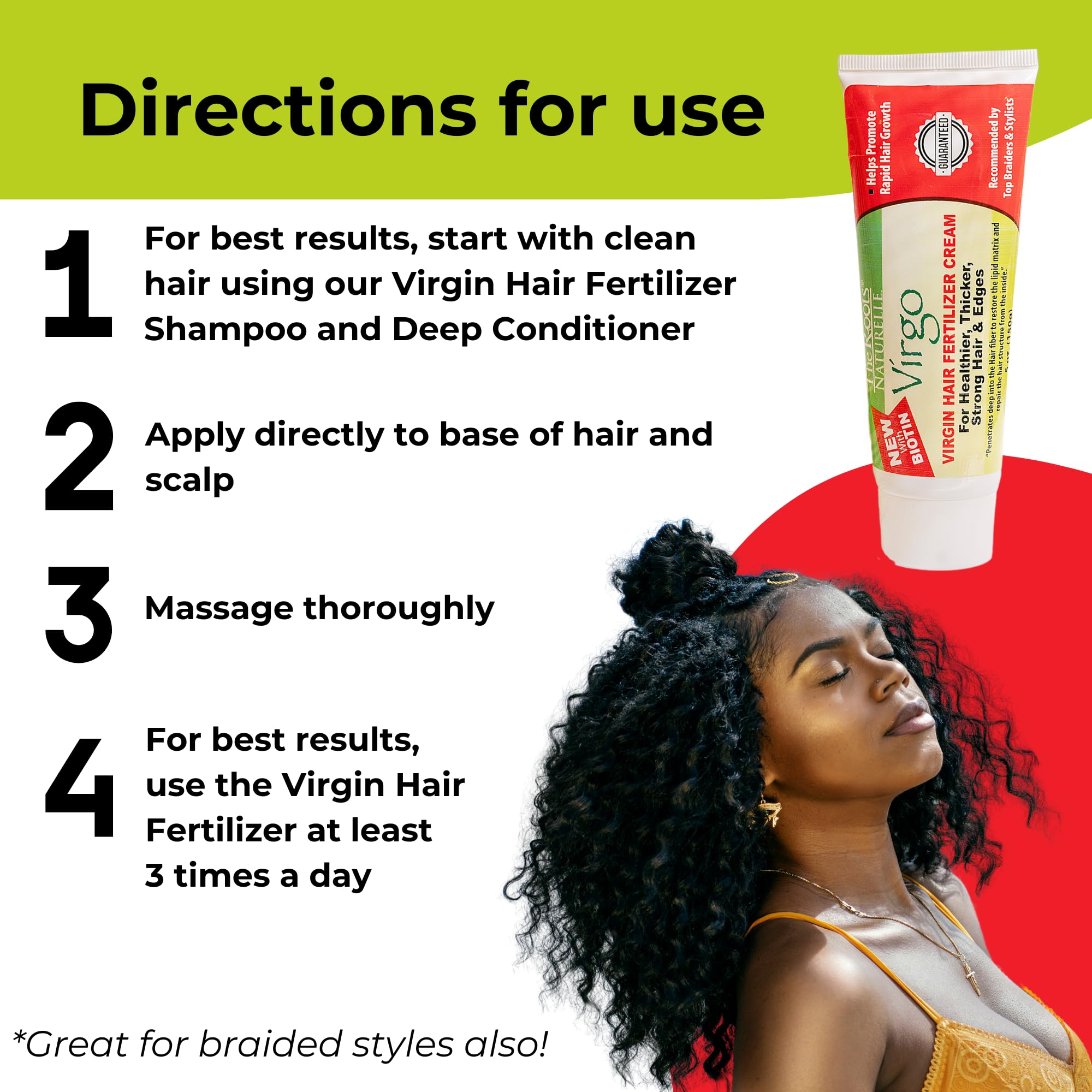 Virgin Hair Fertilizer And Energizer With Biotin (Edge Regrowth Cream)