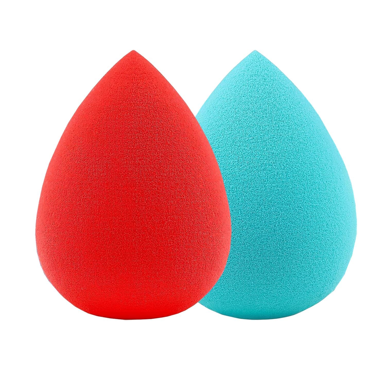 Makeup Sponges For Face Makeup | Face Sponge Puff For All Skin Types  Soft, LatexFree, Reusable (Multi Colour Pack Of 2)