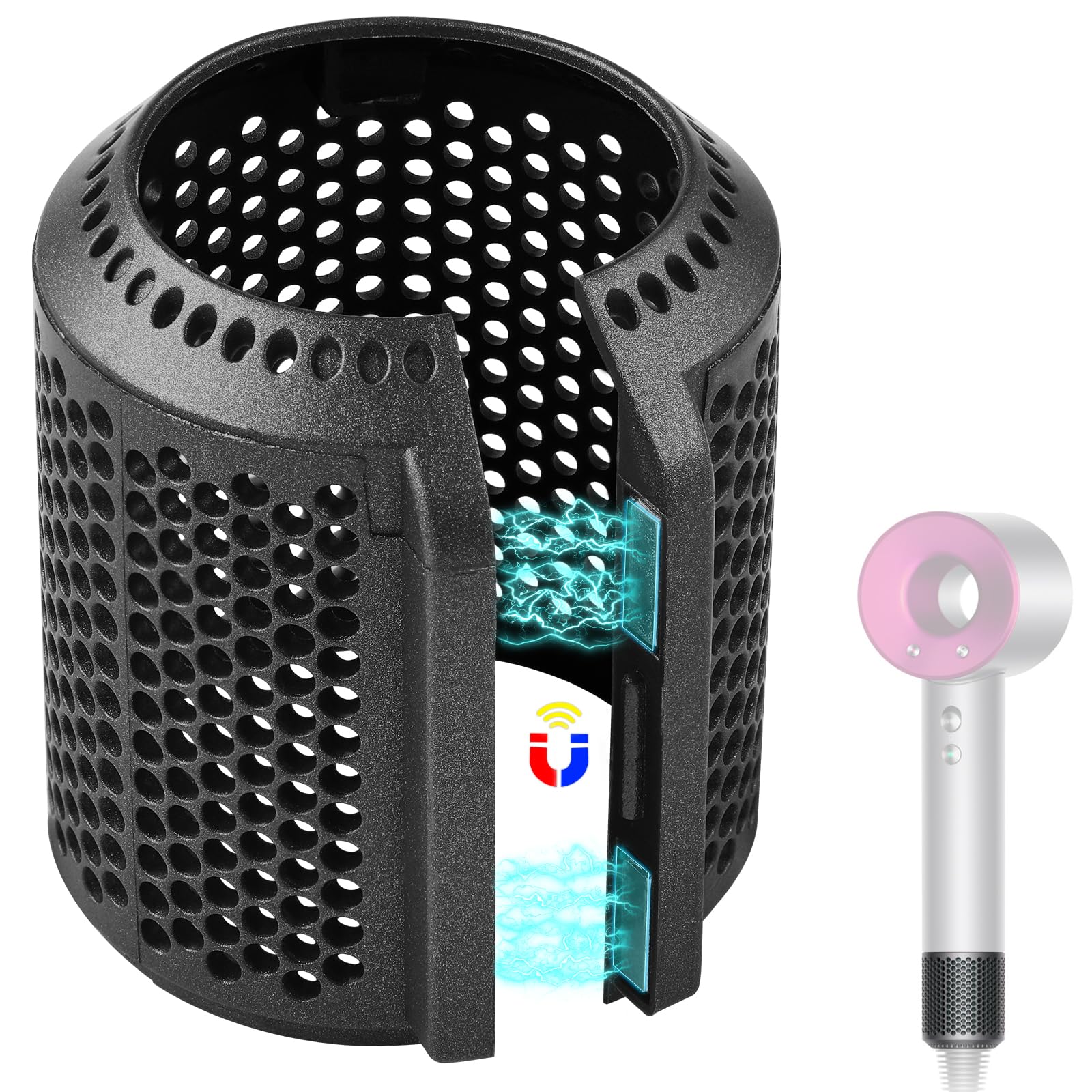 Magnetic Outer Filter Cover Compatible With Dyson Supersonic Hd01 Hd03 Hd08 Hd15 Hair Dryer Attachment, Hair Dryer Filter Cage R