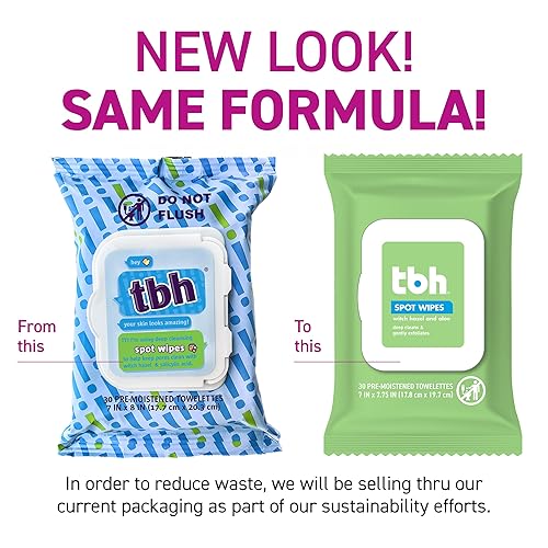 Tbh Kids Spot Foam Face Cleaning Spot Wipes For Kids, Preteens, And Teens With Sensitive Dry Oily Skin - Gentle Facial Cleanser