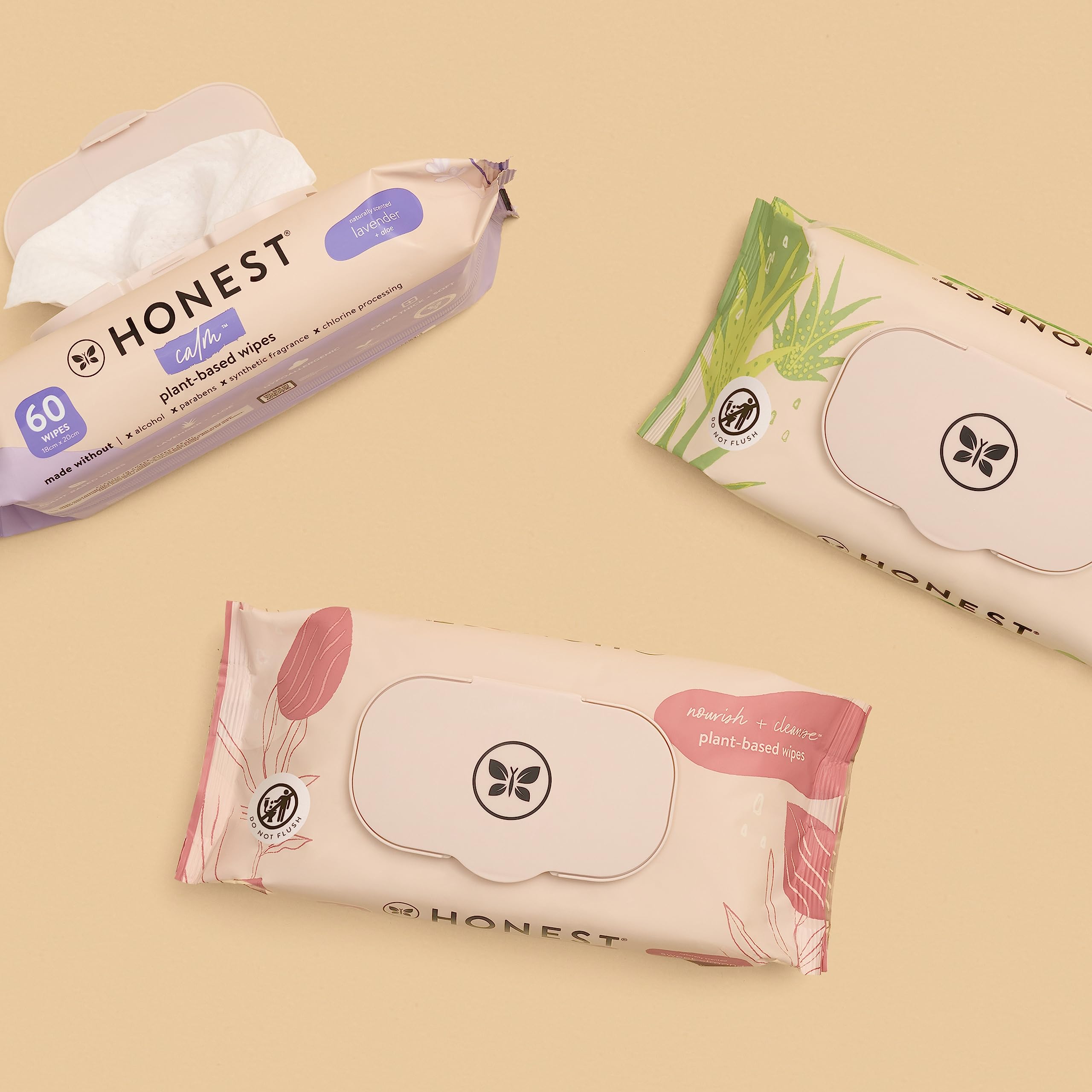 The Honest Company Hydrate + Cleanse Benefit Wipes  Cleansing Multi-Tasking Wipes  99% Water, Plant-Based, Hypoallergenic  Aloe