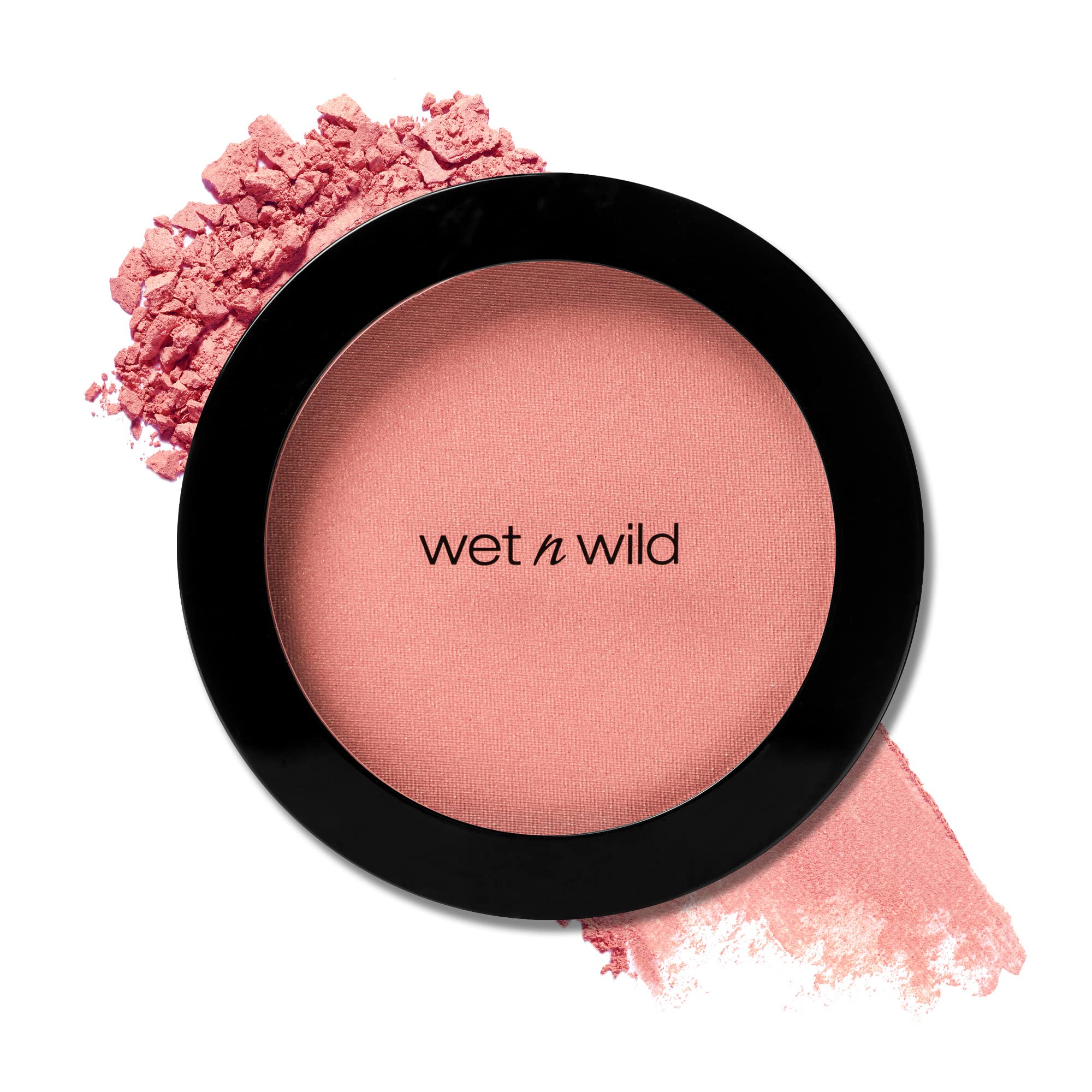Wet N Wild Color Icon Blush Powder Makeup, Pinch Me Pink  Matte Natural Glow  Moisturizing Jojoba Oil