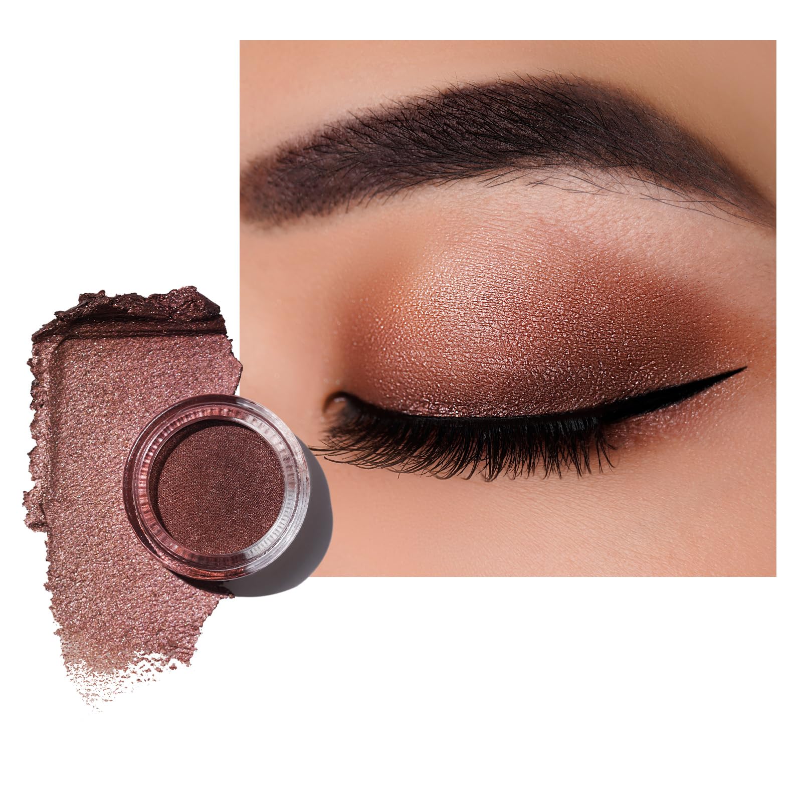 Oulac Brown Cream Eyeshadow Also For Highlighter Large Capacity Highly Pigmented Eye Shadow Waterproof &Long Lasting With Moistu