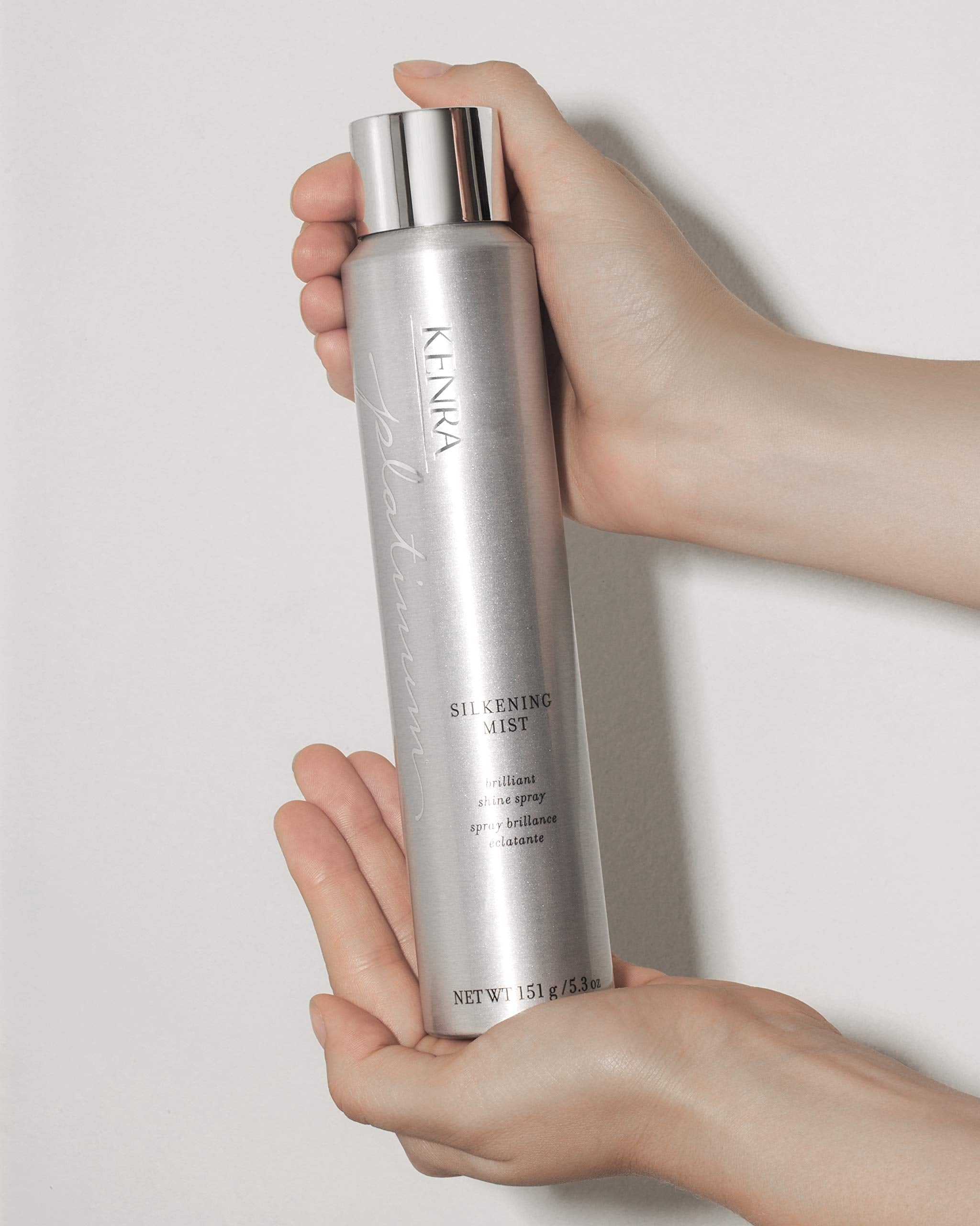 Kenra Platinum Silkening Mist 50% | Brilliant Shine Spray | Smooths Flyaways, Detangles And Tames Frizz | Humidity Protection |