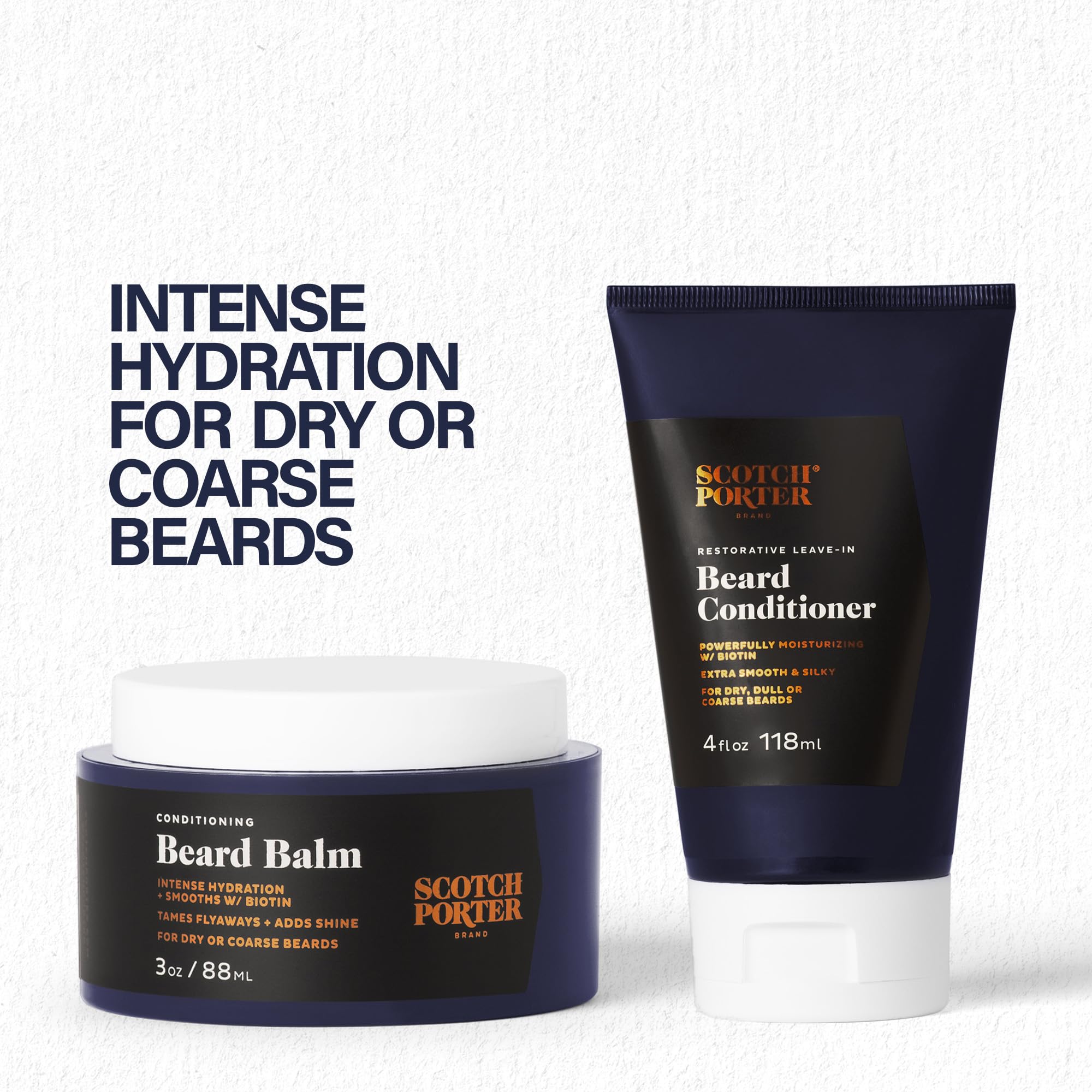 Scotch Porter Conditioning Beard Balm & Leave-In Conditioner - Smooth & Hydrate For A Fuller, Healthier-Looking Beard - Original