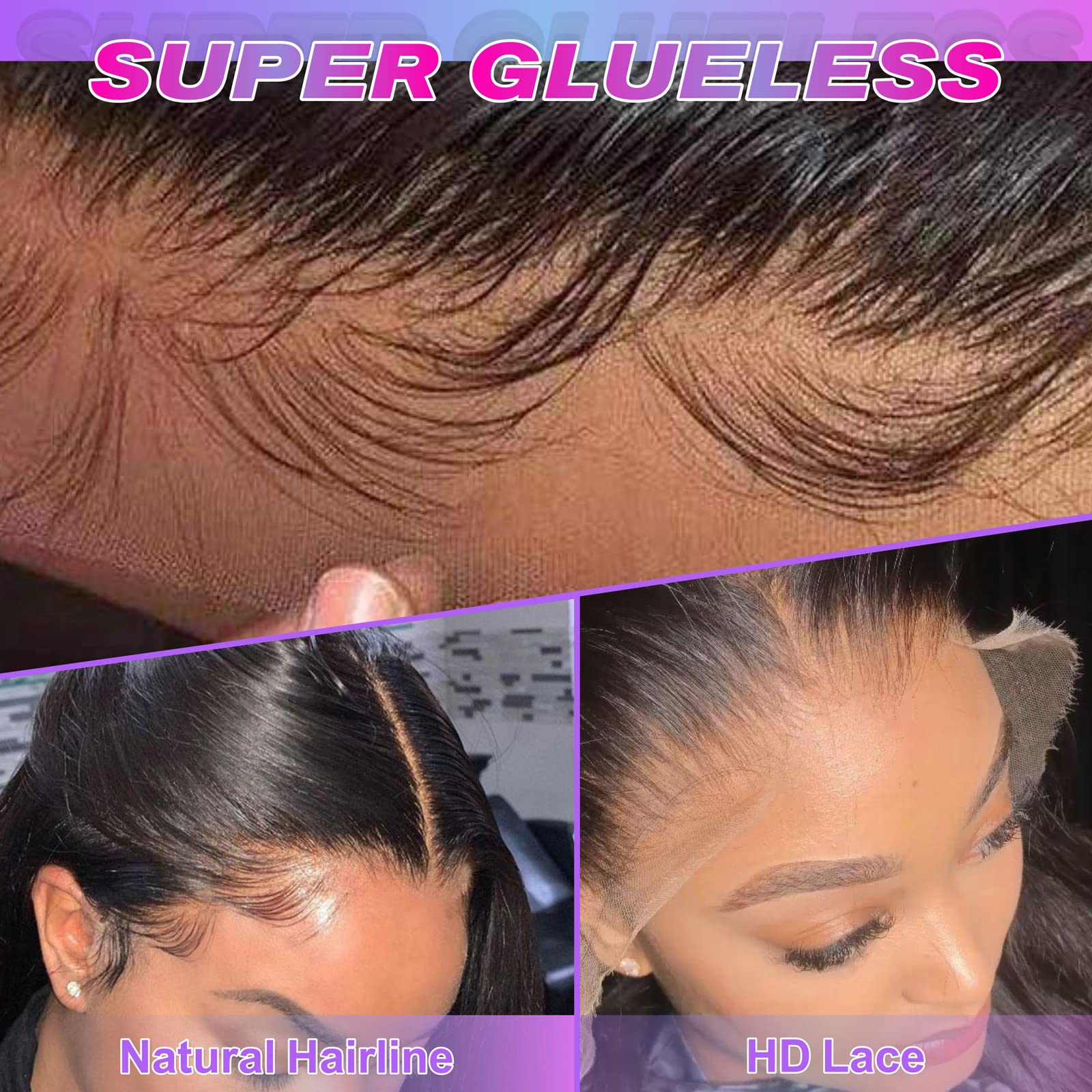 Aicrelery Lace Front Wigs Human Hair Body Wave 13x6 HD Lace Frontal Wig Pre Plucked Bleached Knots With Baby Hair 180 Density Br