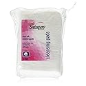 Swisspers Premium Ultra Soft Facial Cleansing Cotton Pads, 50 Count (Pack of 2)