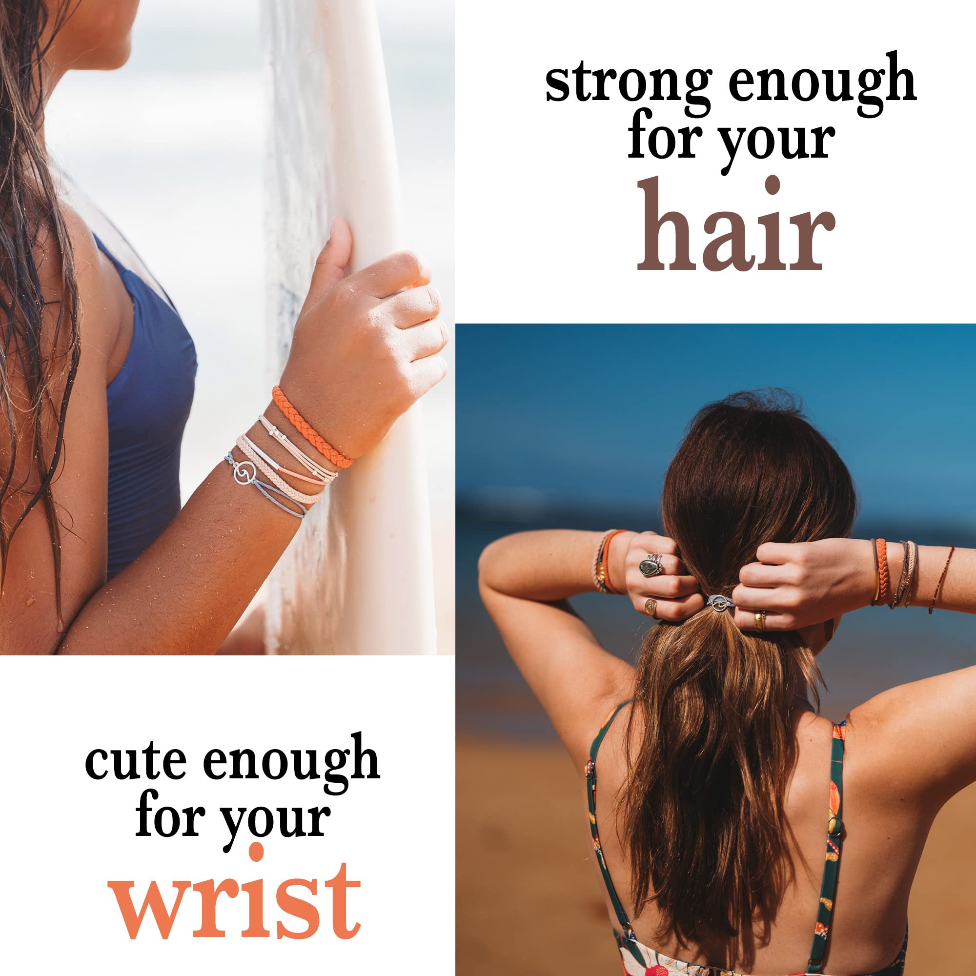 K'lani Focus Bracelets for Women - Elastic Bracelets and Boho Hair Ties - Cute Hair Ties for Women and Hair Tie Accessories - St
