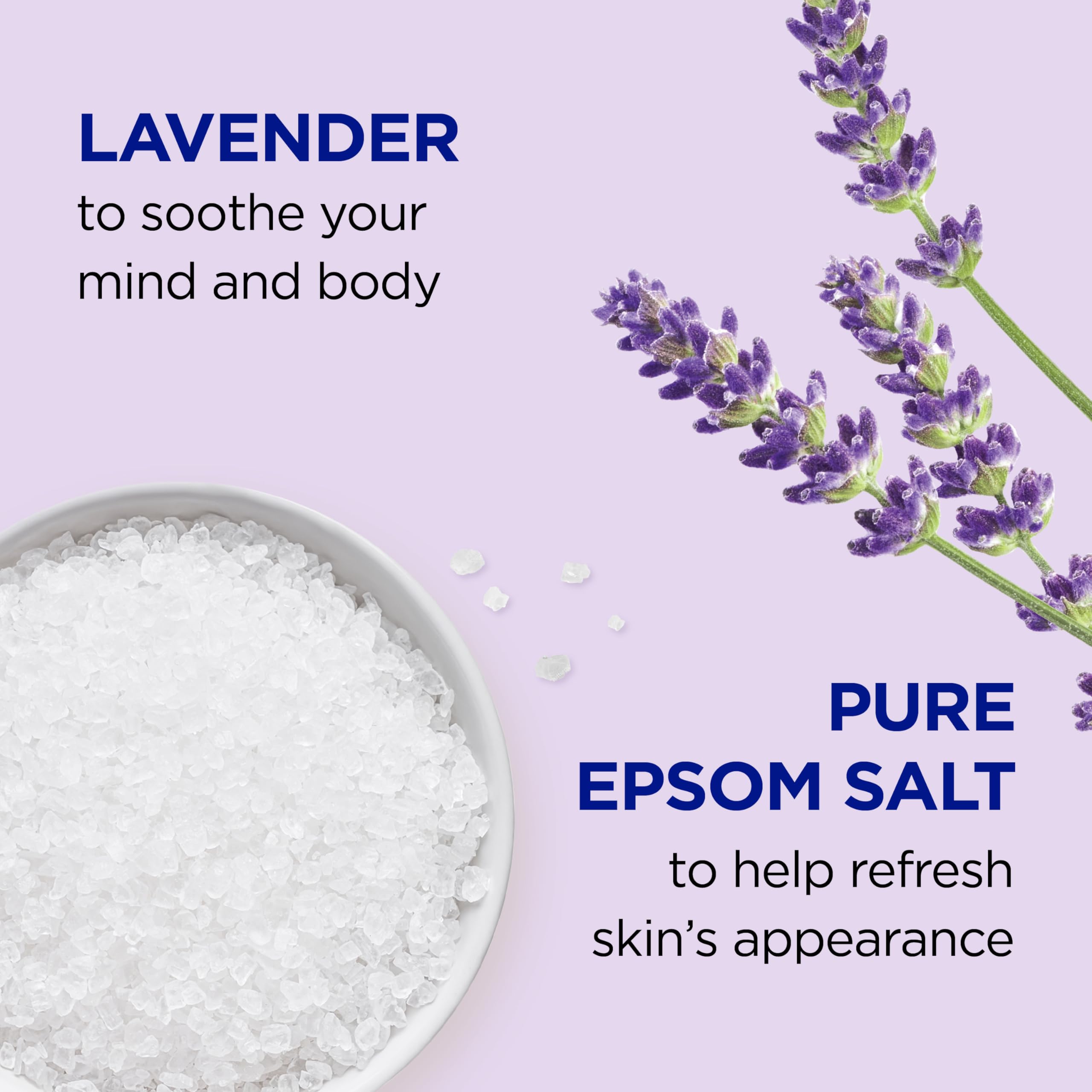Dr Teal'S Epsom Salt Magnesium Soak And Foaming Bath, Soothe & Sleep With Lavender Essential Oils, Duo Pack