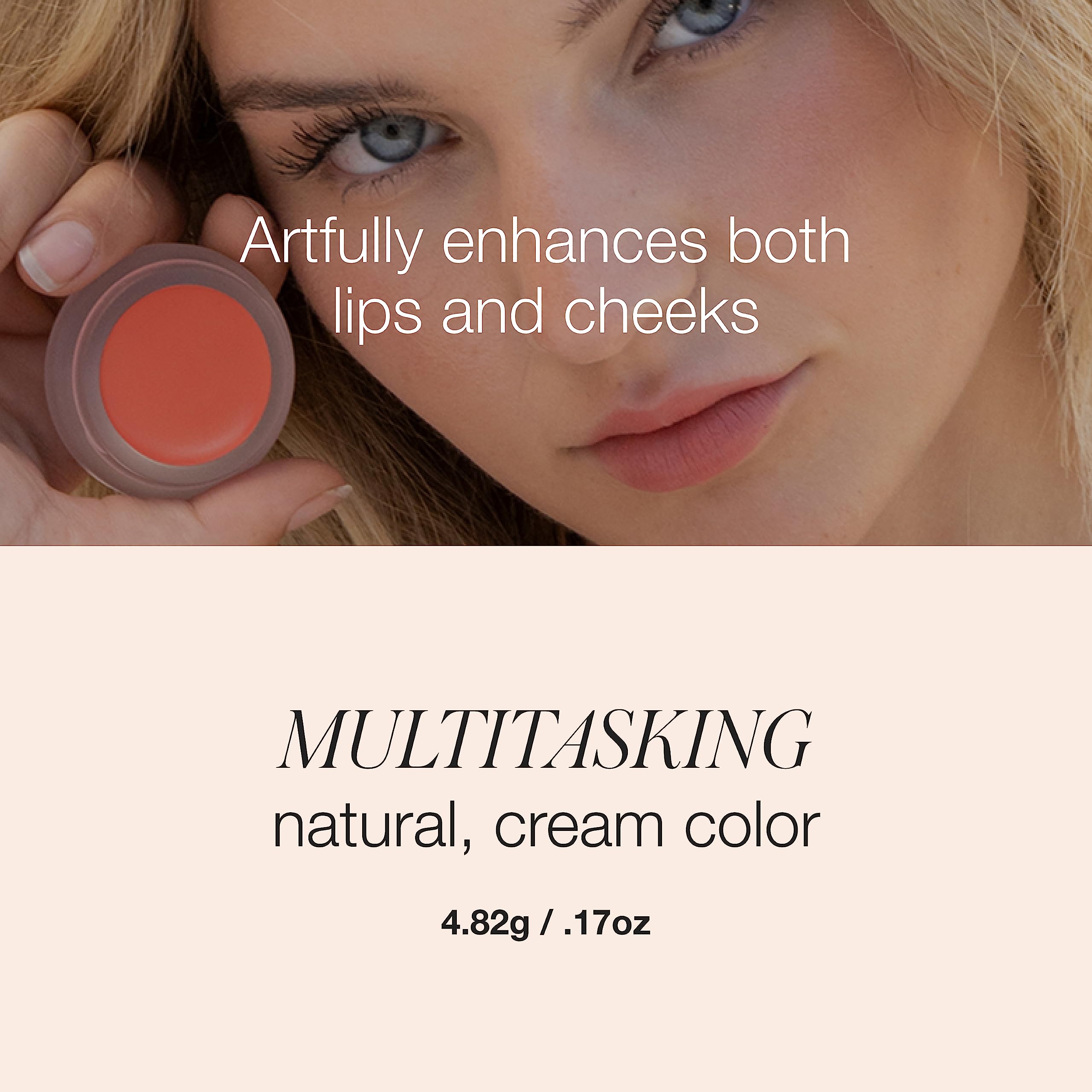 Rms Beauty Lip2Cheek Tint - Lip Tint & Cheek Tint, Lip Stain Make Up & Cream Blush For Cheeks, Blush Cream & Tinted Lip Balm, Li