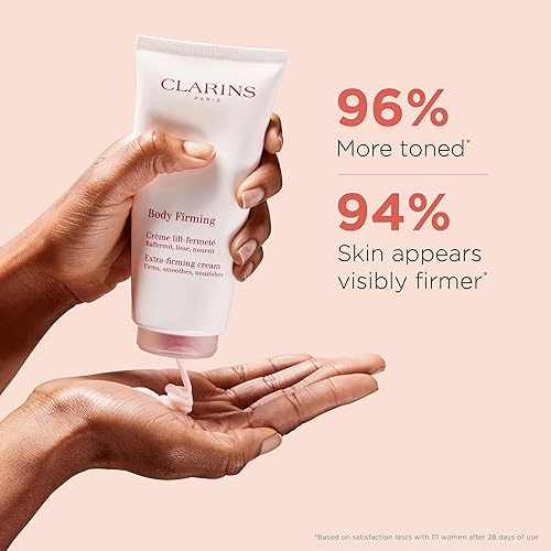 Clarins Extra-Firming Body Cream  Anti-Aging Body Lotion  Visibly Firms, Tightens And Smoothes  96% Natural Ingredients, Includi