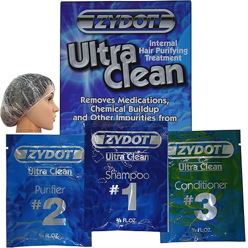 RU CLEAN Zydot Ultra Clean Detox Shampoo Kit, 1 Fl Oz - Instant Cleansing & Toxin Removal for Hair Follicles, Model RUC-UC-P3
