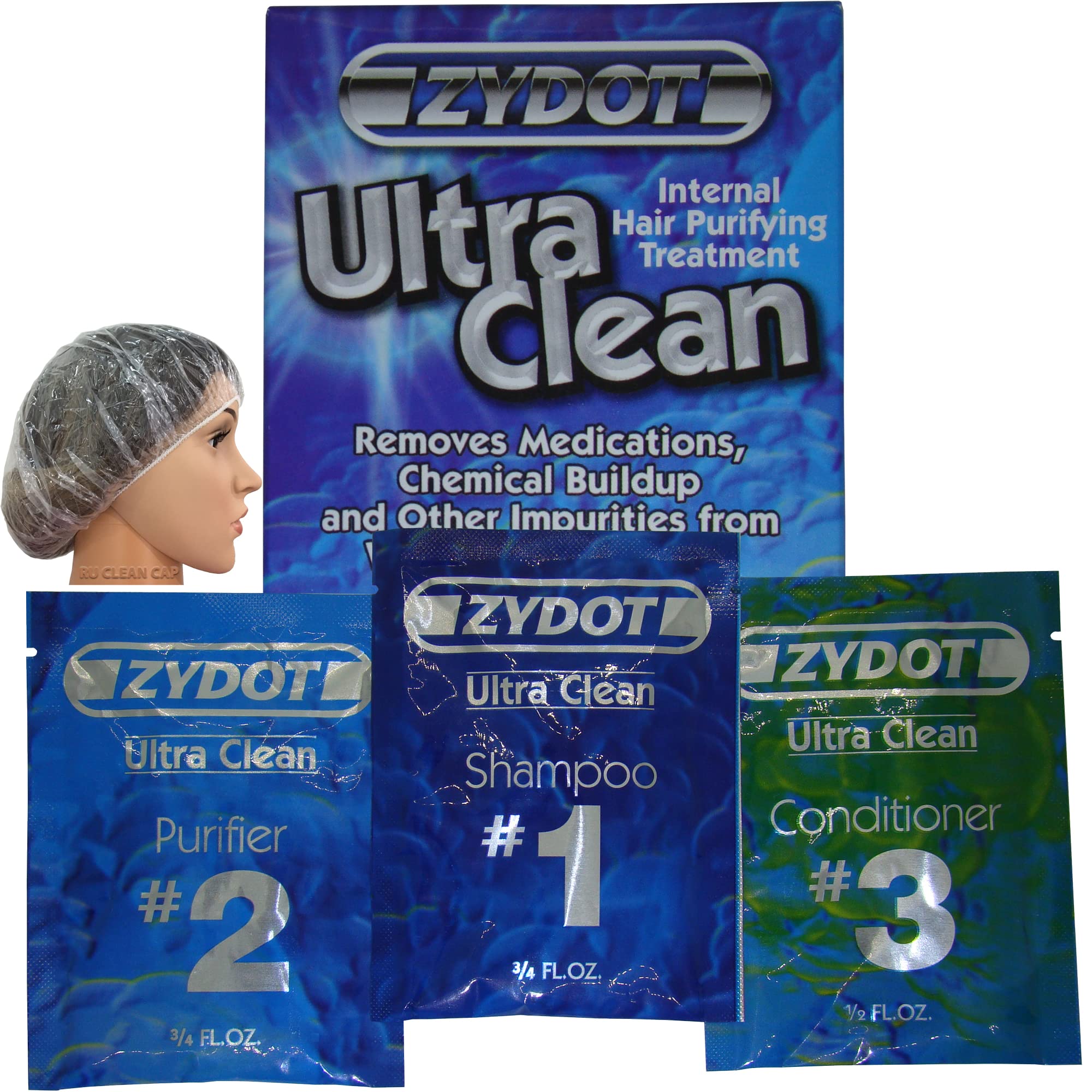 Zydot Ultra Clean Detox Shampoo Kit for Detoxing, Clear And Cleanse Your Hair follicle. Near Instant Cleansing, Toxin Removal An