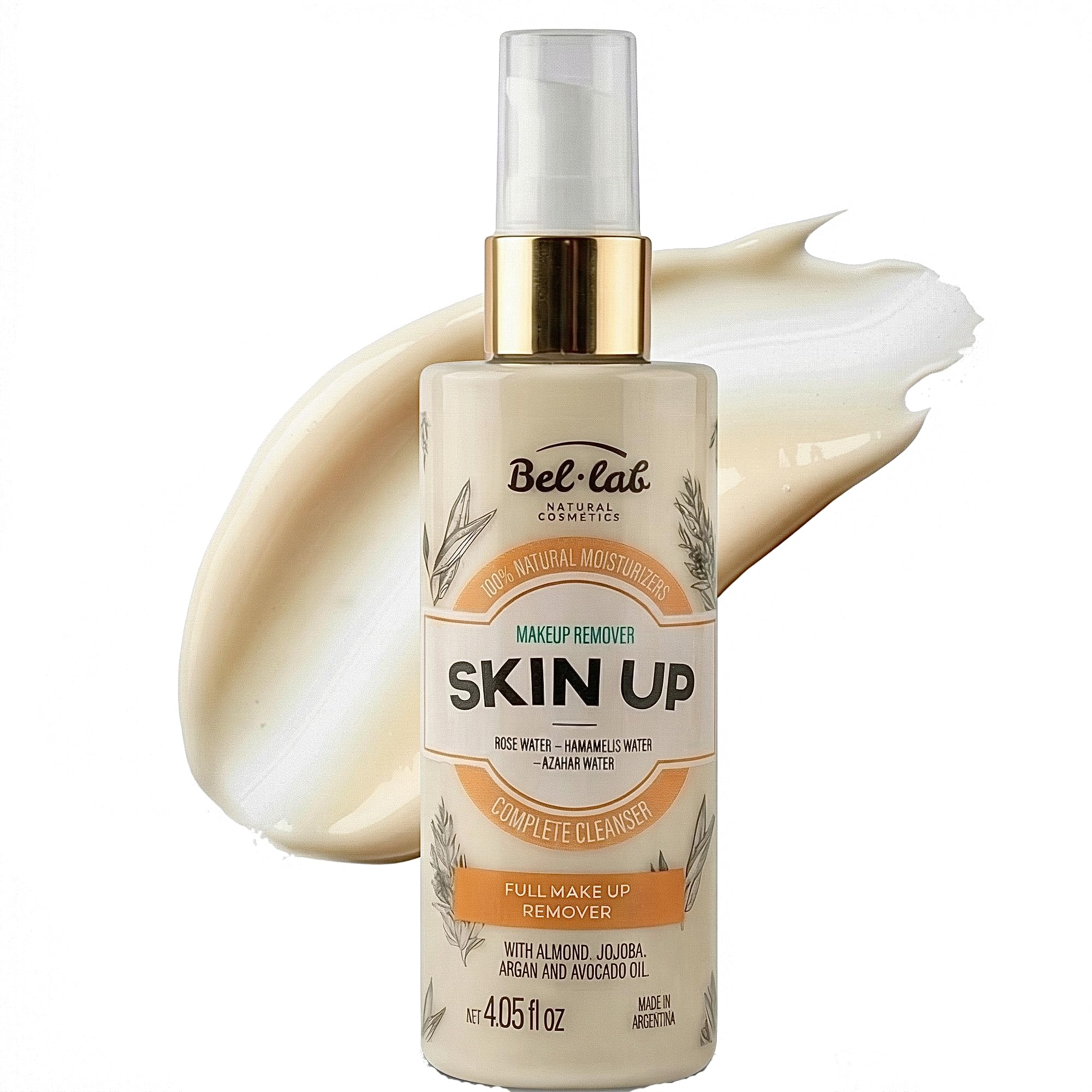 Bel Lab Skin Up  Botanical Makeup Remover  Rose & Hamamelis Water  Almond, Jojoba, Argan & Avocado Oils  Gentle Face & Eye C