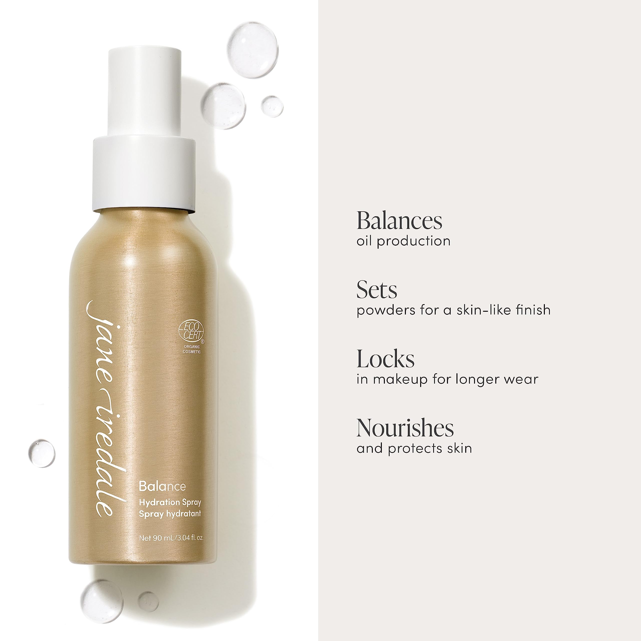 Jane Iredale Balance Hydration Spray Refill, 9.5 Fl Oz