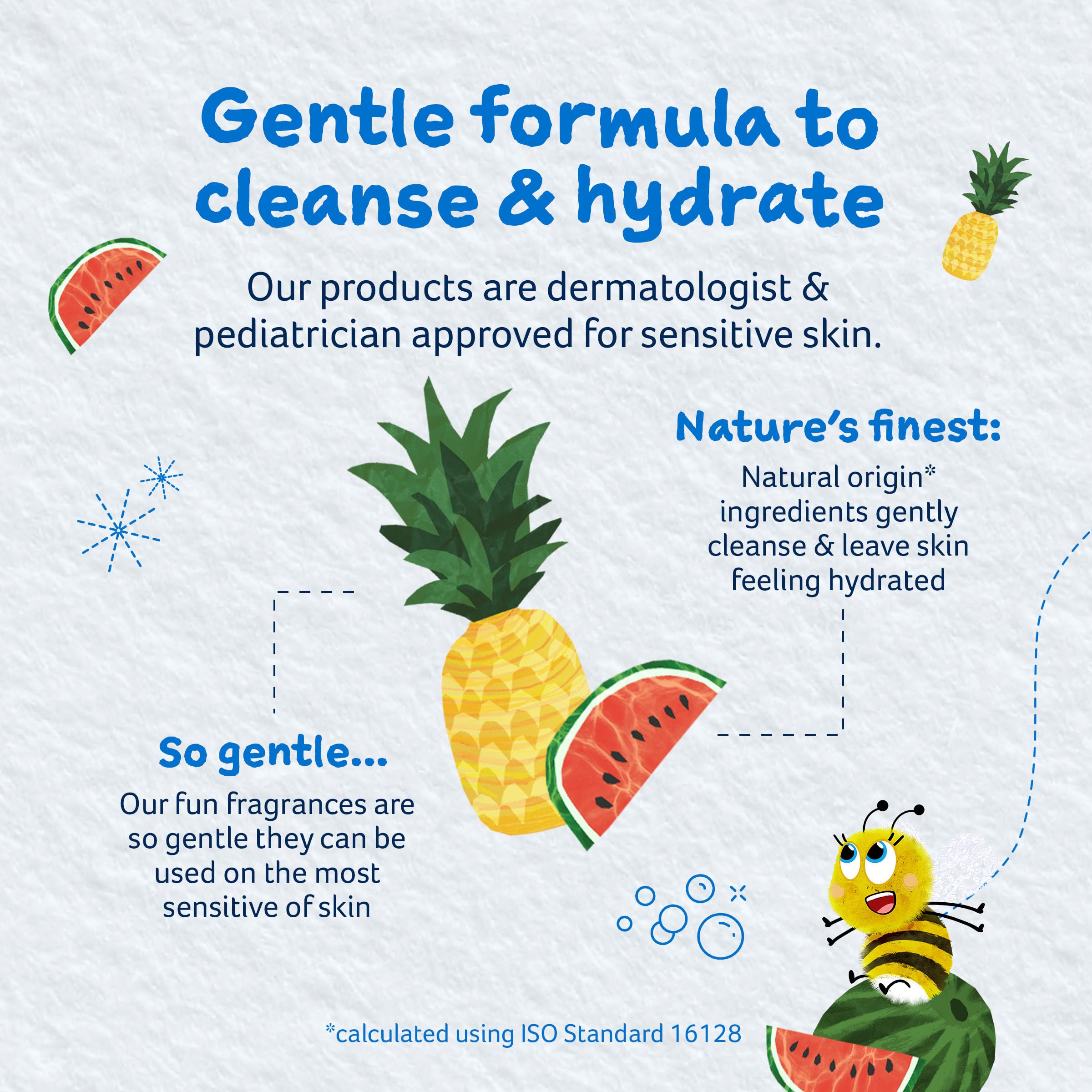 Childs Farm, Kids Hair & Body Wash for Dry, Sensitive Skin, Watermelon & Organic Pineapple, Gently Cleanses, Vegan, Cruelty-Free