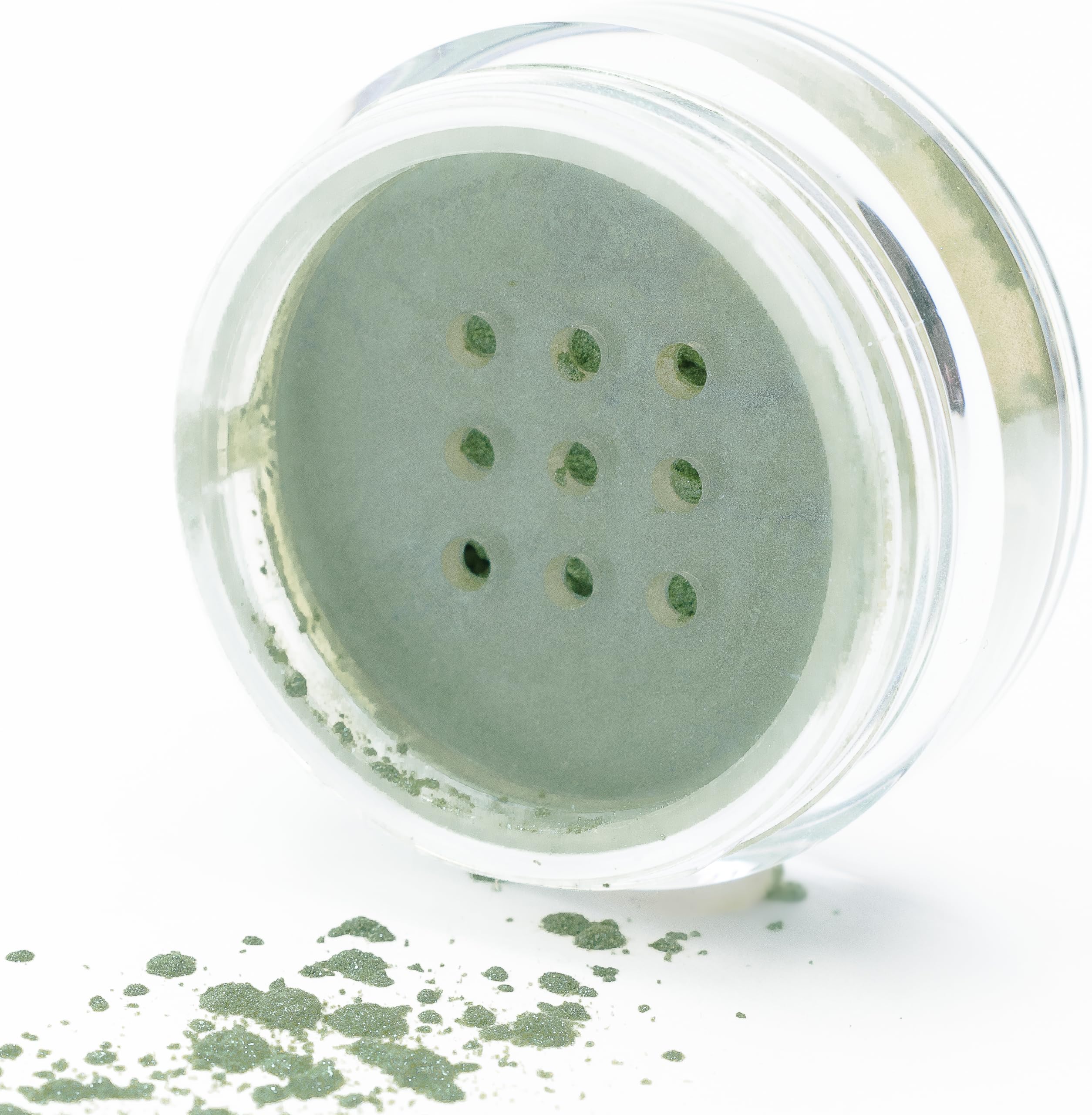 Pure Ziva Beautiful Mint Julep Green Sparkle Single Loose Powder Eyeshadow; Vegan, Talc & Paraben Free