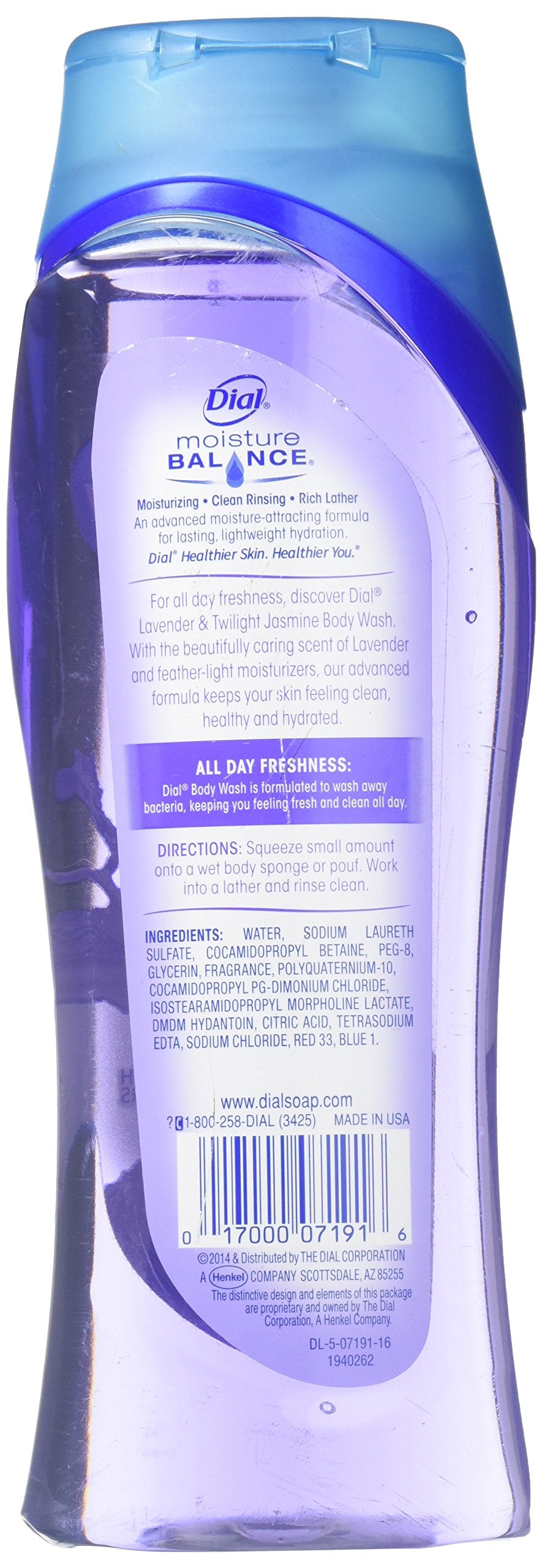 Dial Lavender & Twilight Jasmine Body Wash, 1 Count (Pack of 2)