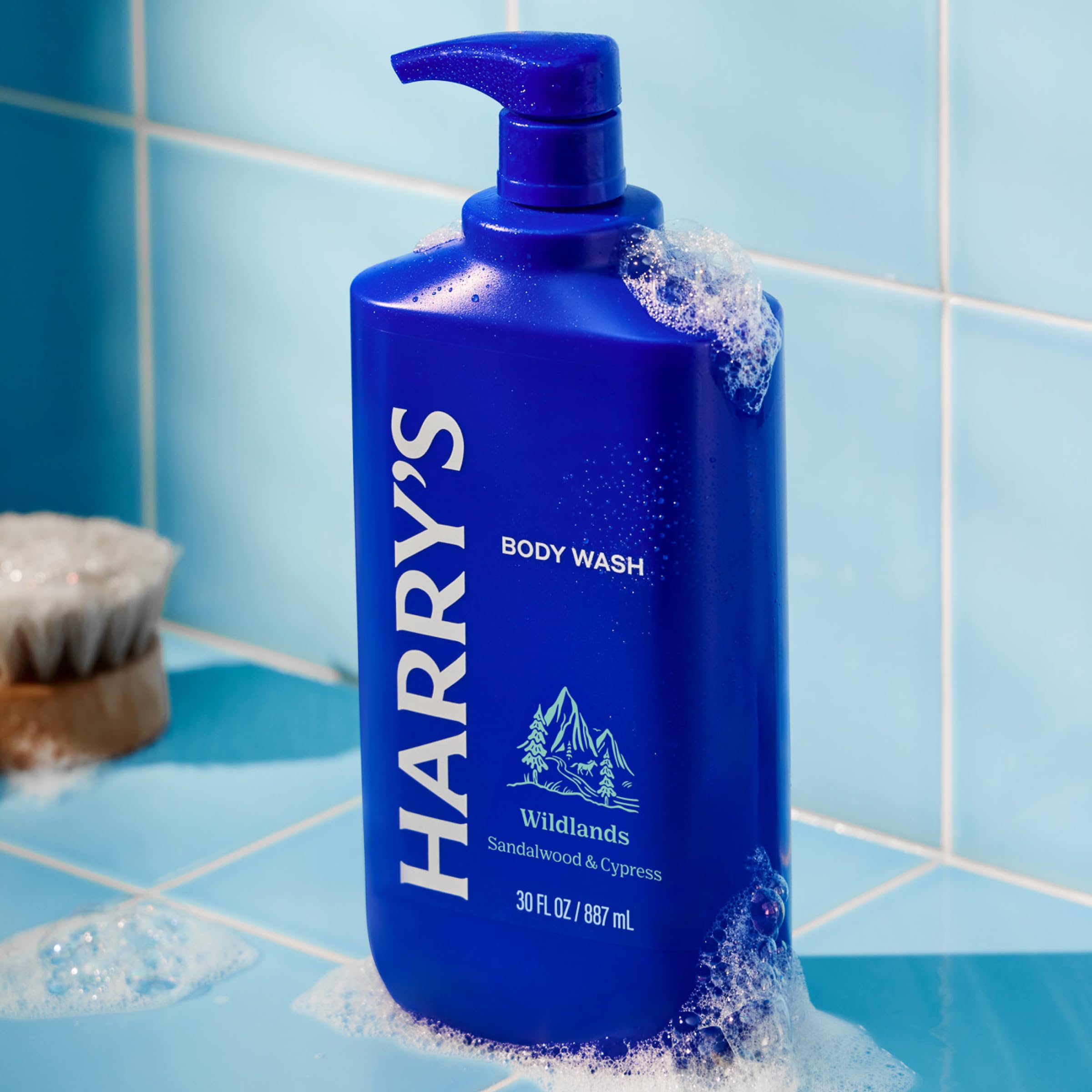 Harry's Men's Body Wash - Wildlands - 30 fl oz - Paraben & Sulfate-Free - Blue Shower Gel for Men
