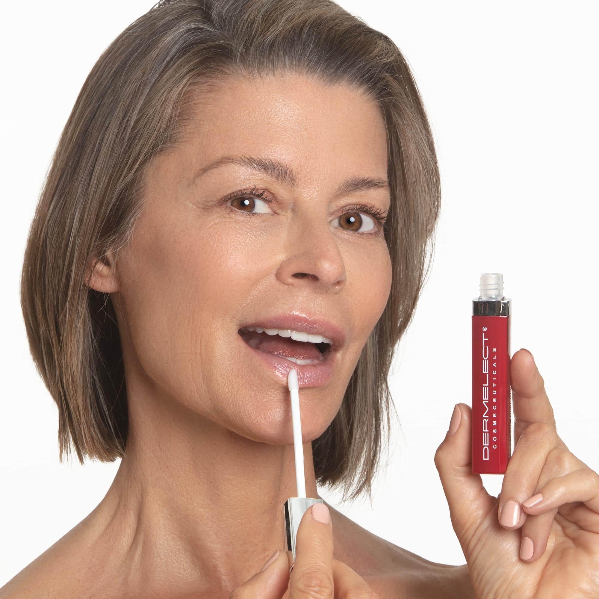 Dermelect Smooth Lip Volumizer For Lips - Anti Aging Plumper With Argan Oil, Shea Butter, Coconut Oil, Hyaluronic Acid Vitamin C