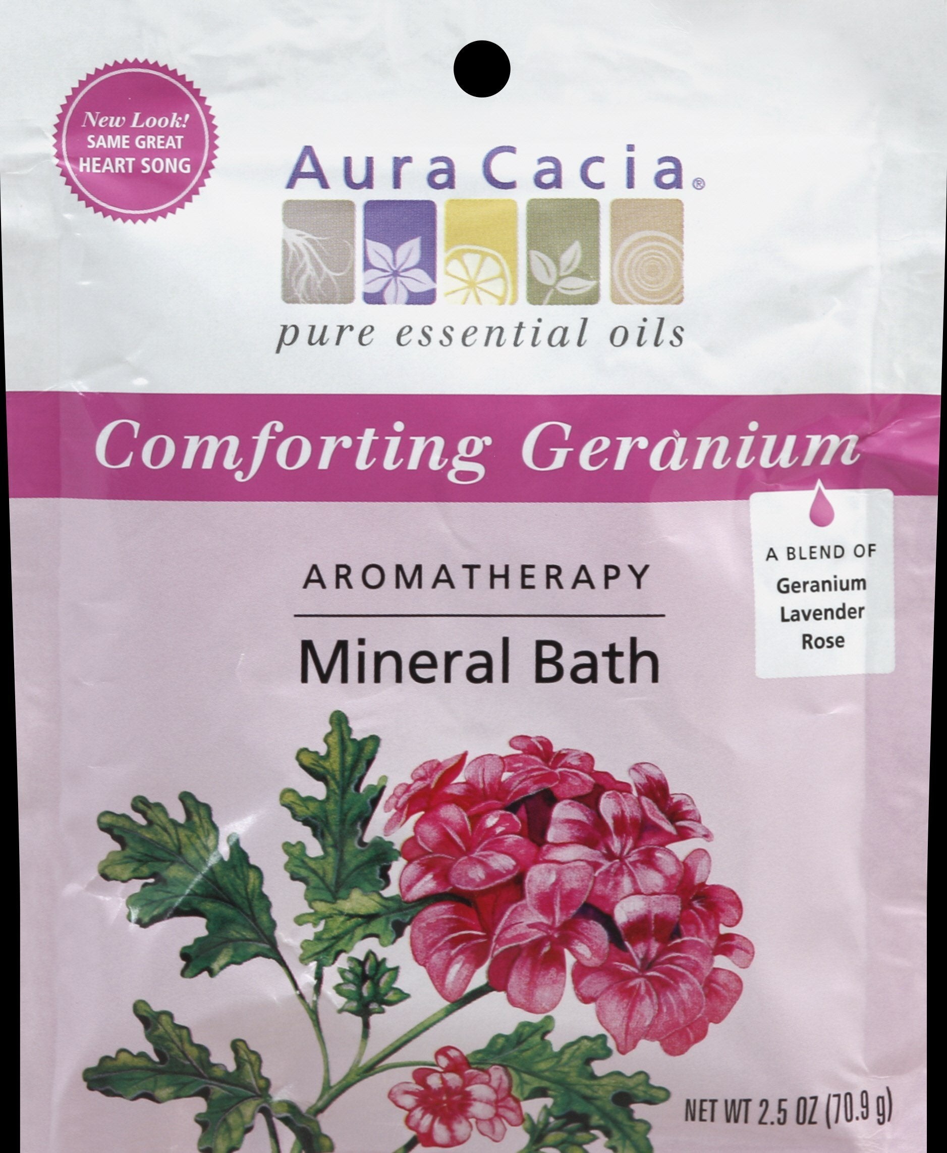 Aura Cacia - Aromatherapy Mineral Bath Heart Song - 2.5 Oz - Case Of 6