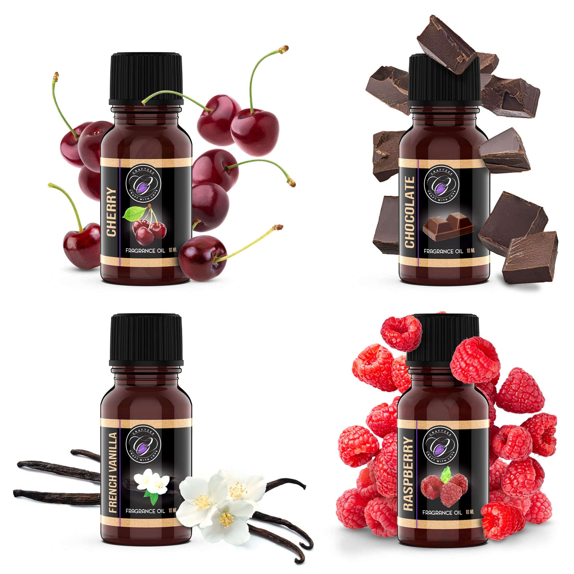 CraftZee Lip Balm Making Kit - DIY Lip Gloss Kit with Natural Beeswax Base, Shea Butter, Sweet Almond Oil, Essential Oils, Tubes