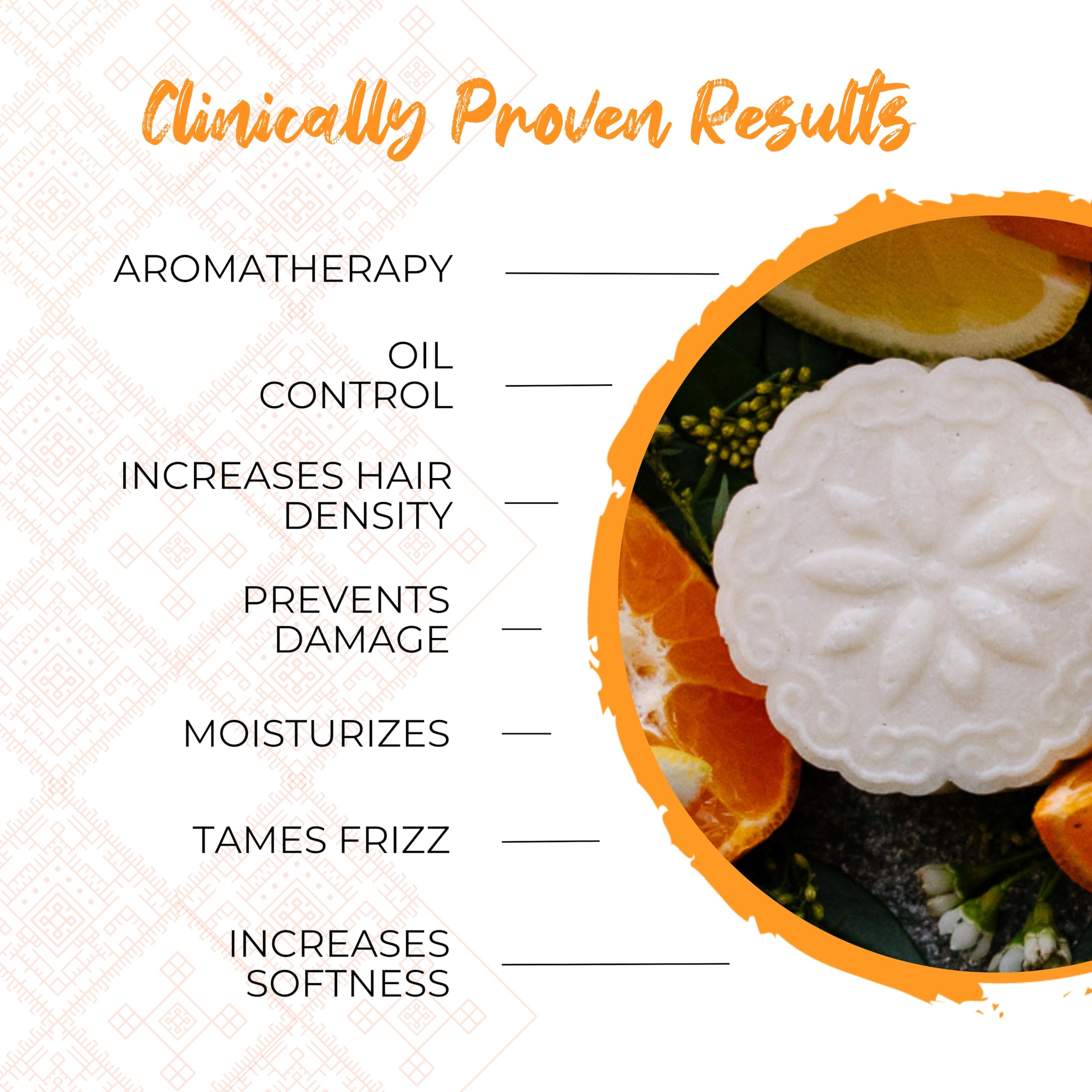 Viori Citrus Zest Essential Oil Shampoo Bar Made With Rice Water - Handcrafted All Natural Shampoo Bars - Sulfate Free Shampoo