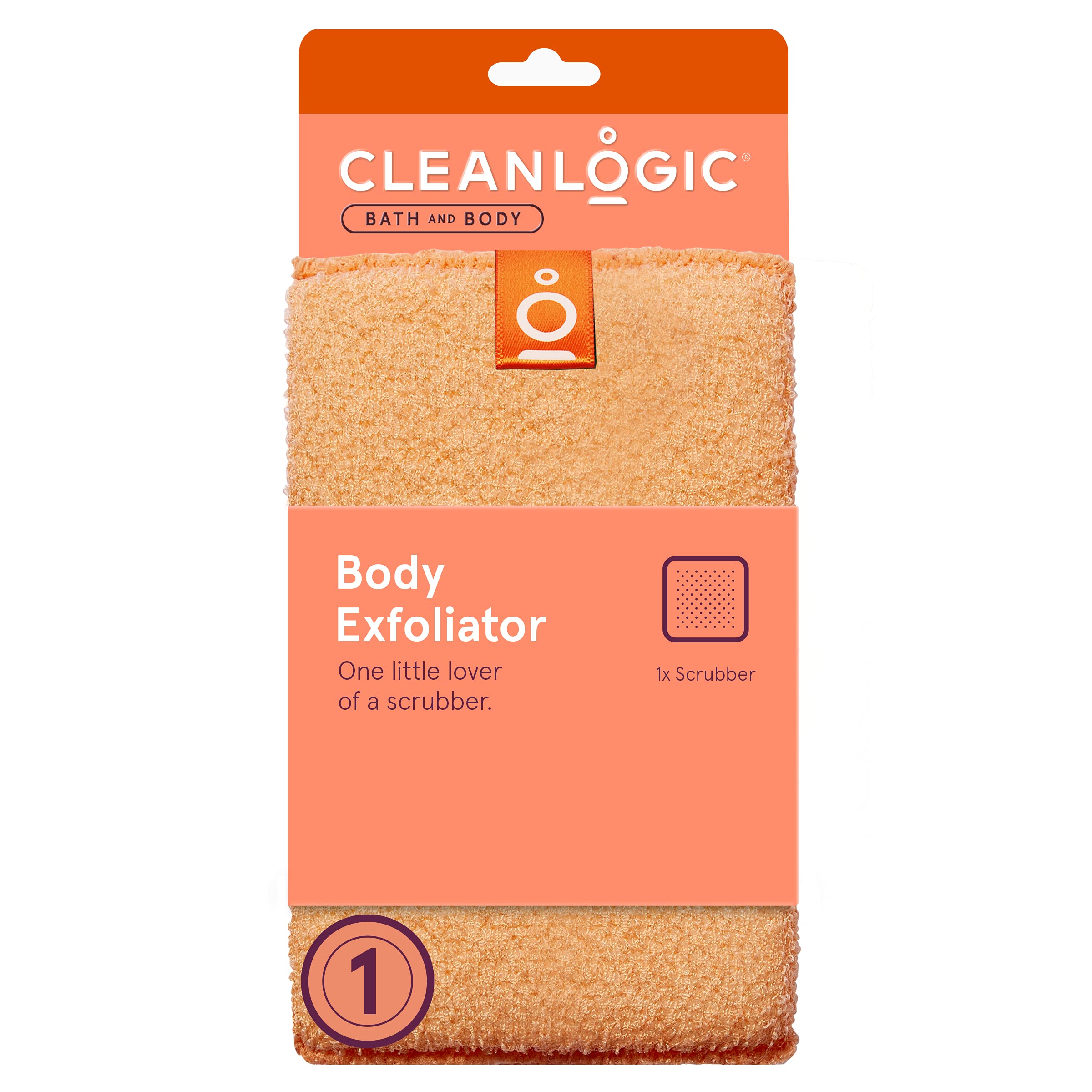 Cleanlogic Small Exfoliating Body Scrubber, 1 Count