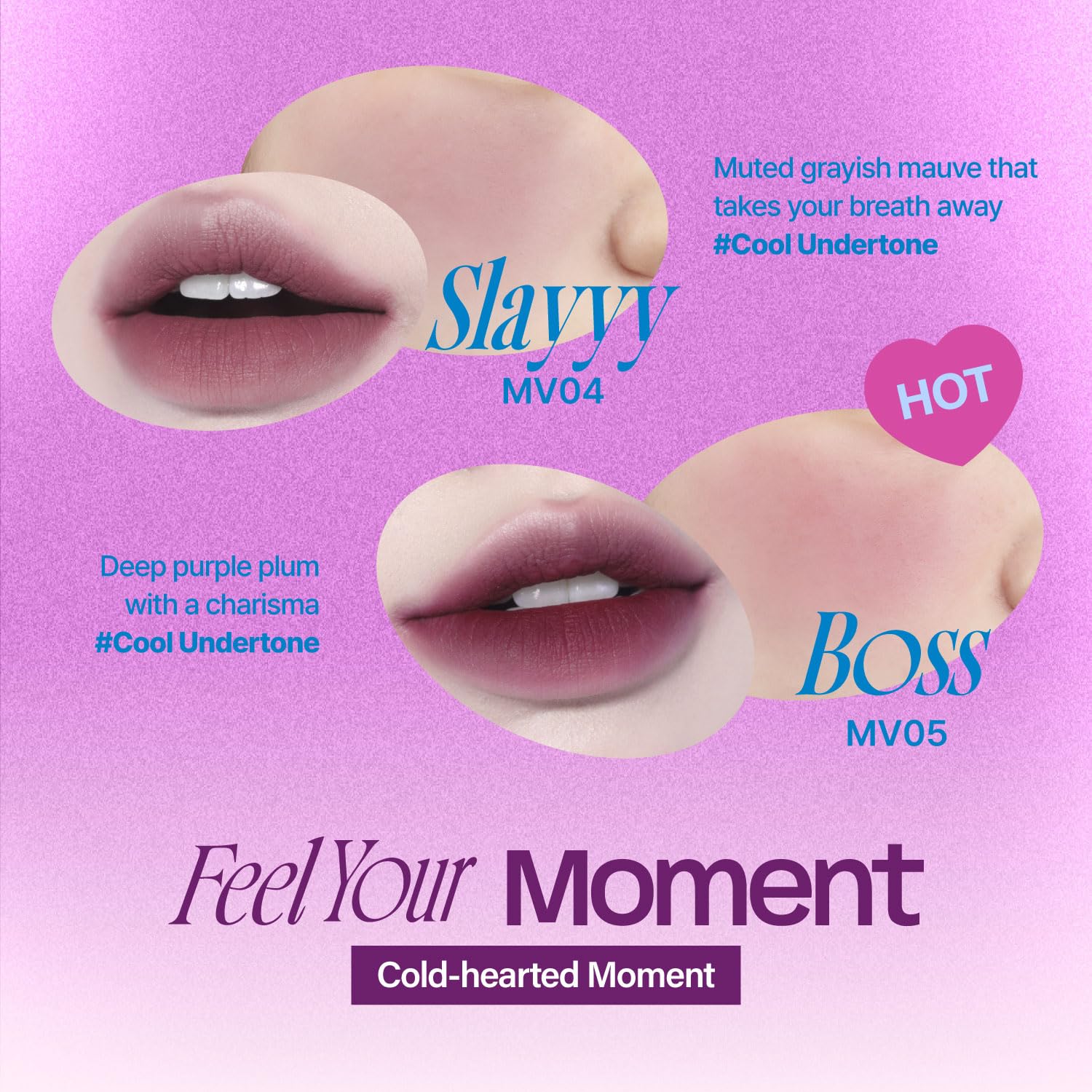 Fwee Lip&Cheek Blurry Pudding Pot | Cold-Hearted Moment - Slayyy | Makeup Blush, Buildable Lightweight, Multi-Use Soft Matte Fin