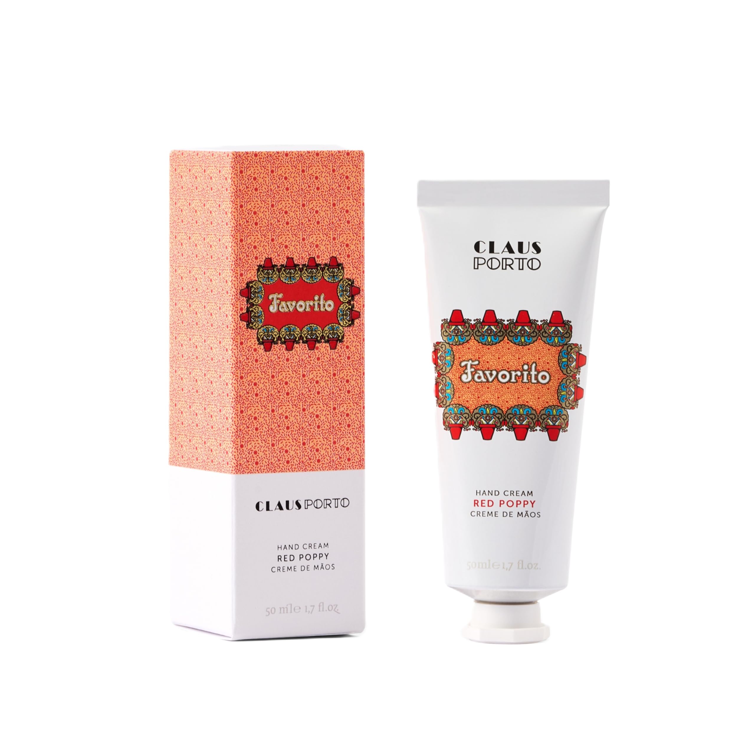 Claus Porto  Favorito Red Poppy Hand Cream (50ml | 1.7 oz)