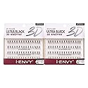 I-Envy 2X Volume 3D Ultra Black Individual Lashes (2 Pack, Medium)