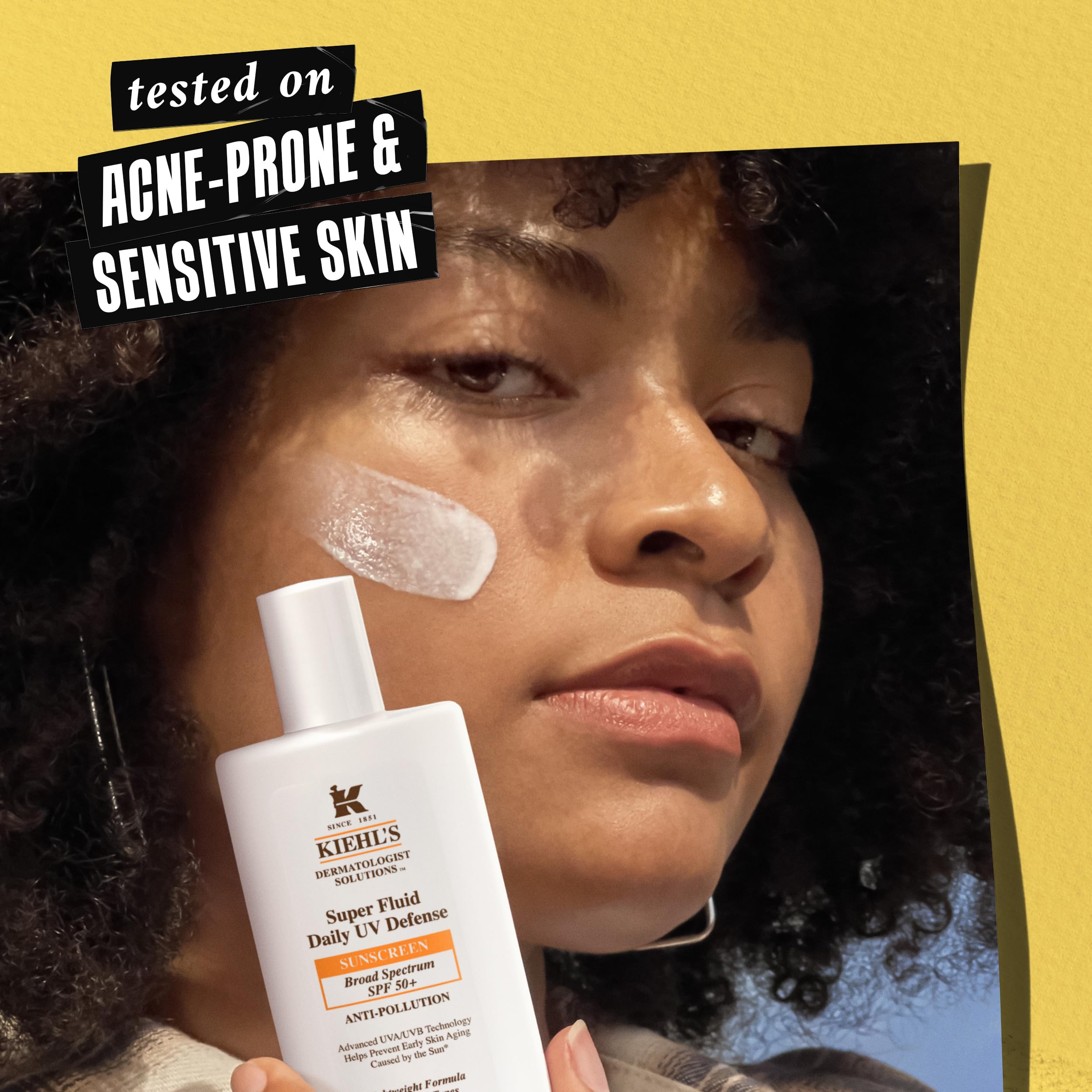 Kiehl'S Super Fluid Uv Defense Daily Facial Sunscreen Spf 50+, Lightweight Matte Finish, Protects Against Uva/Uvb Rays & Polluti